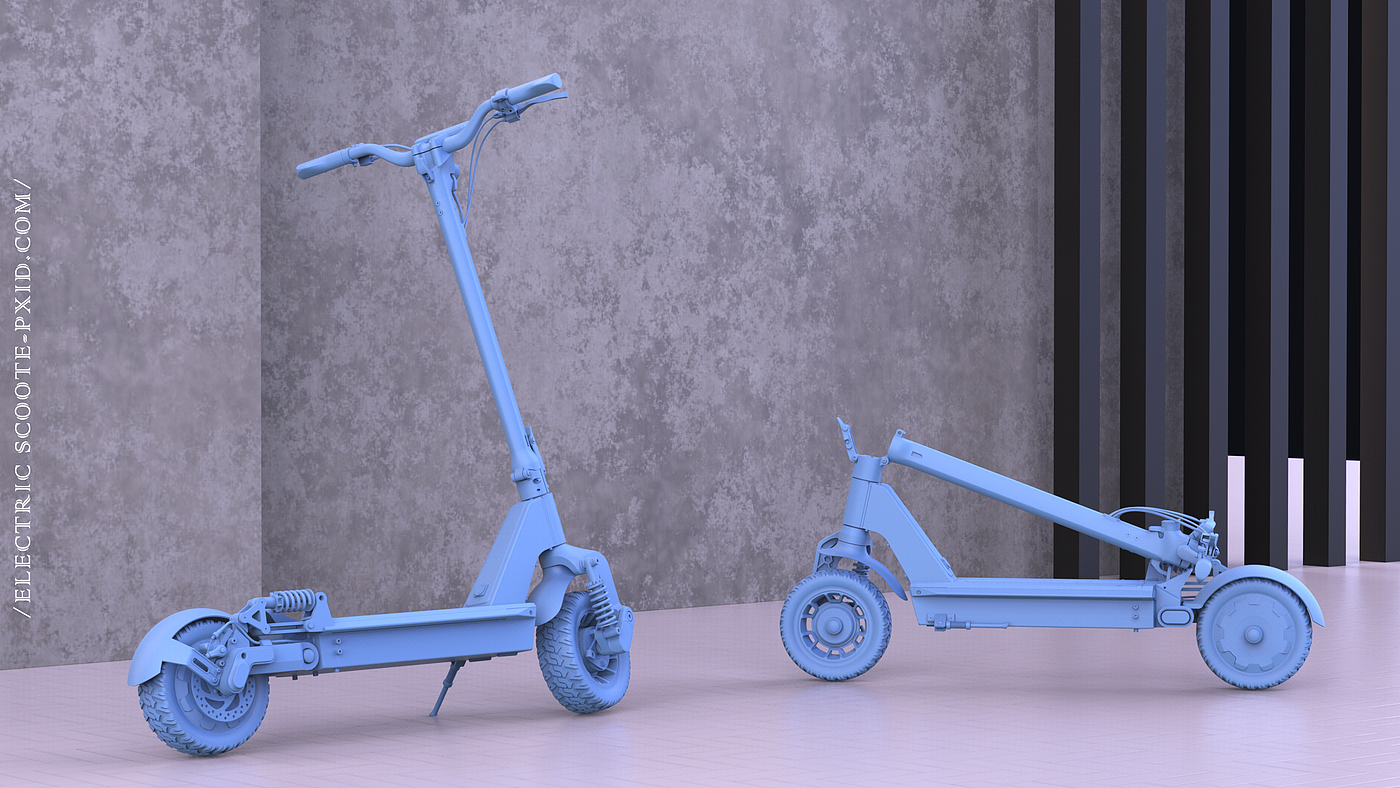 Scooter，Electric scooter，product design，industrial design，Appearance design，Scooter design，Vehicle design，