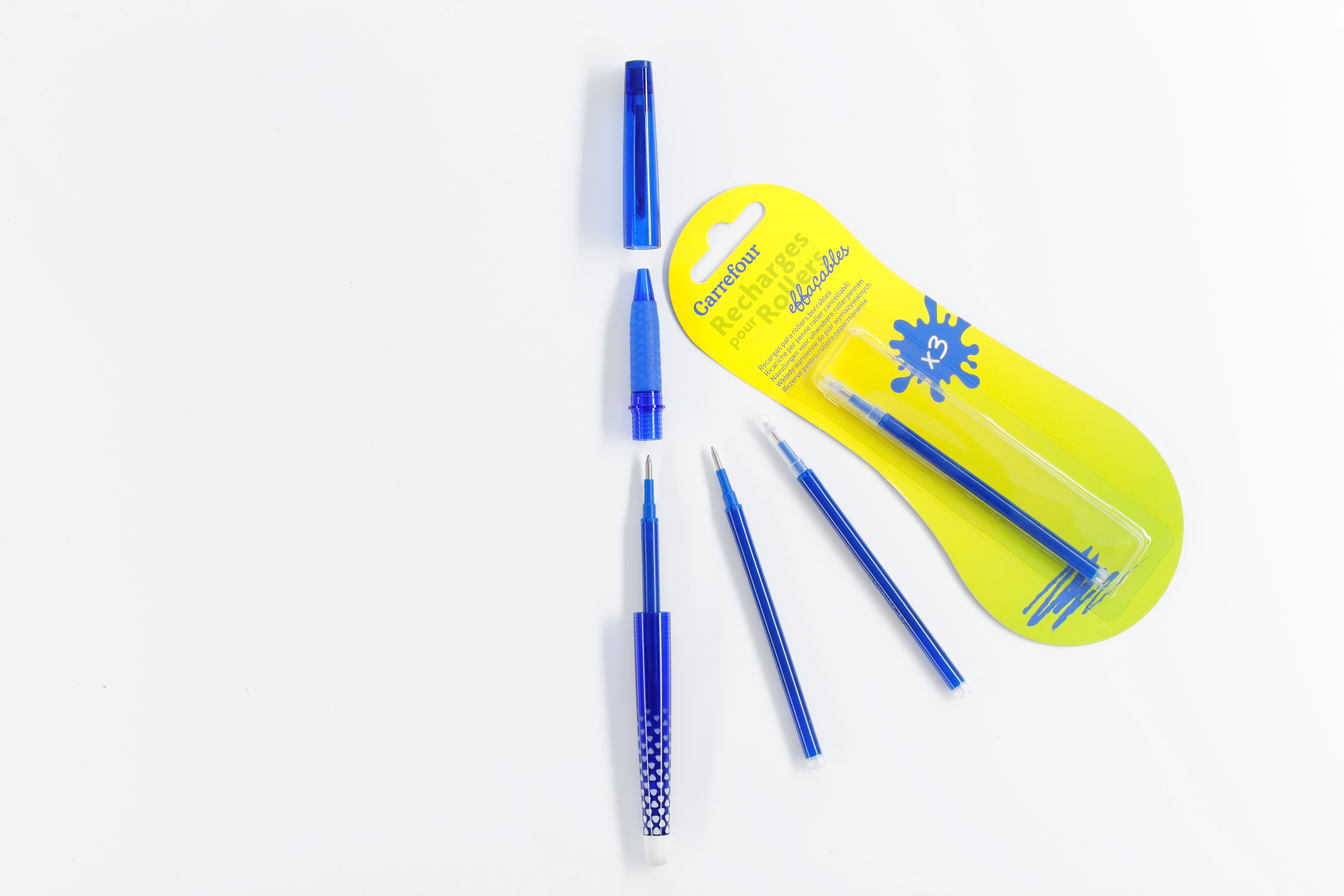 Erasure pen，blue，Carrefour，Erase，pen，