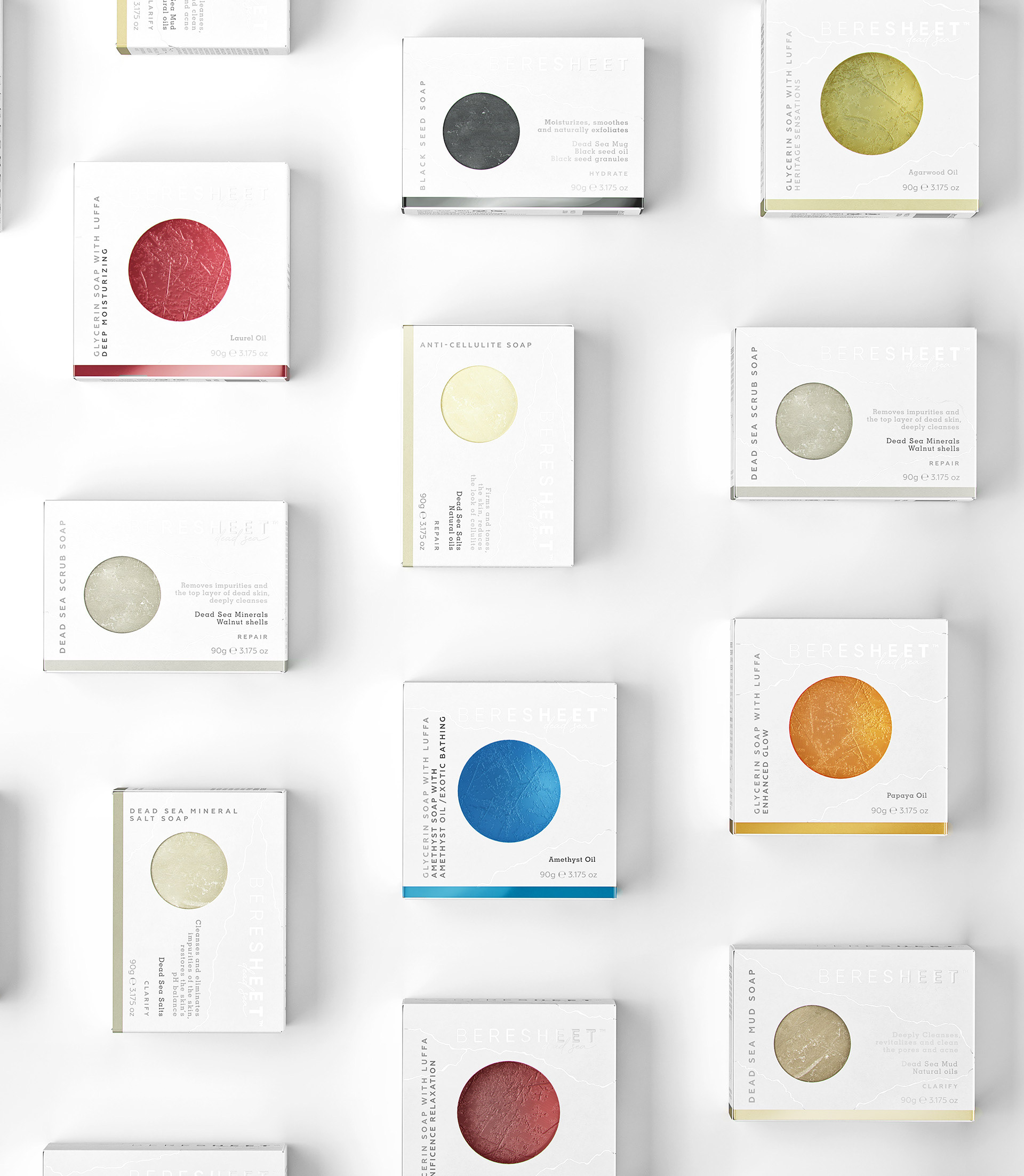 PG Brand Reforming，Beresheet，Brand design，packing design，white，Cosmetics，