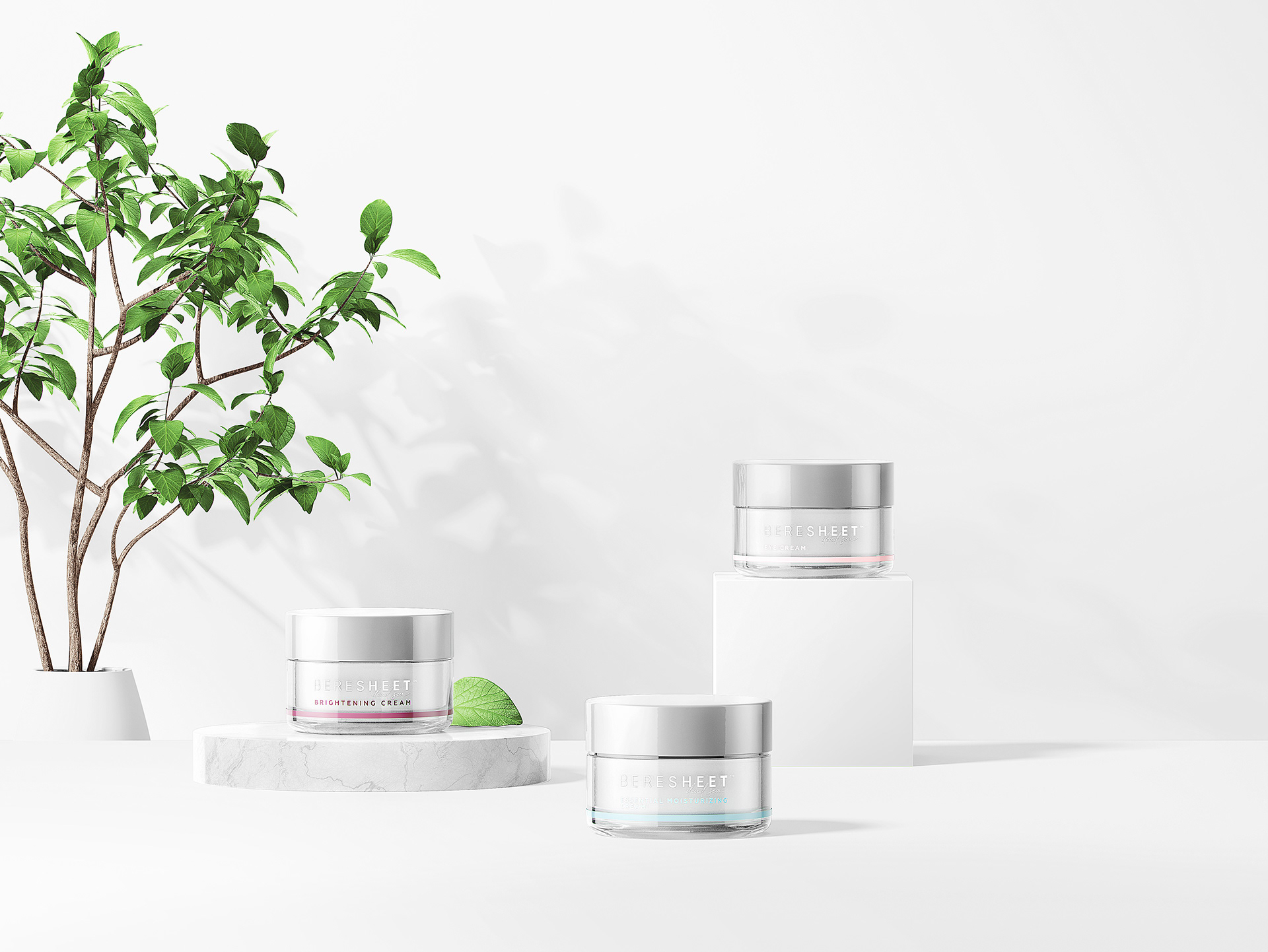 PG Brand Reforming，Beresheet，Brand design，packing design，white，Cosmetics，