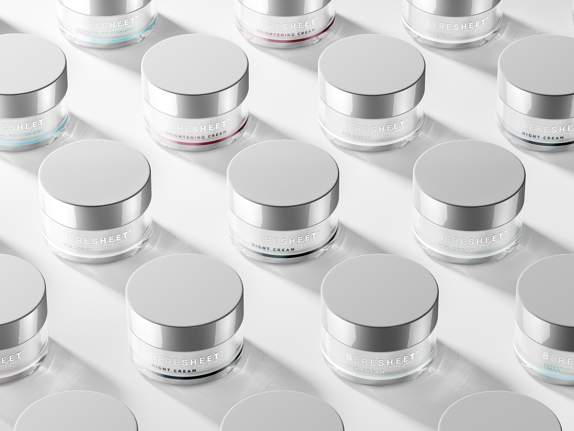 PG Brand Reforming，Beresheet，Brand design，packing design，white，Cosmetics，