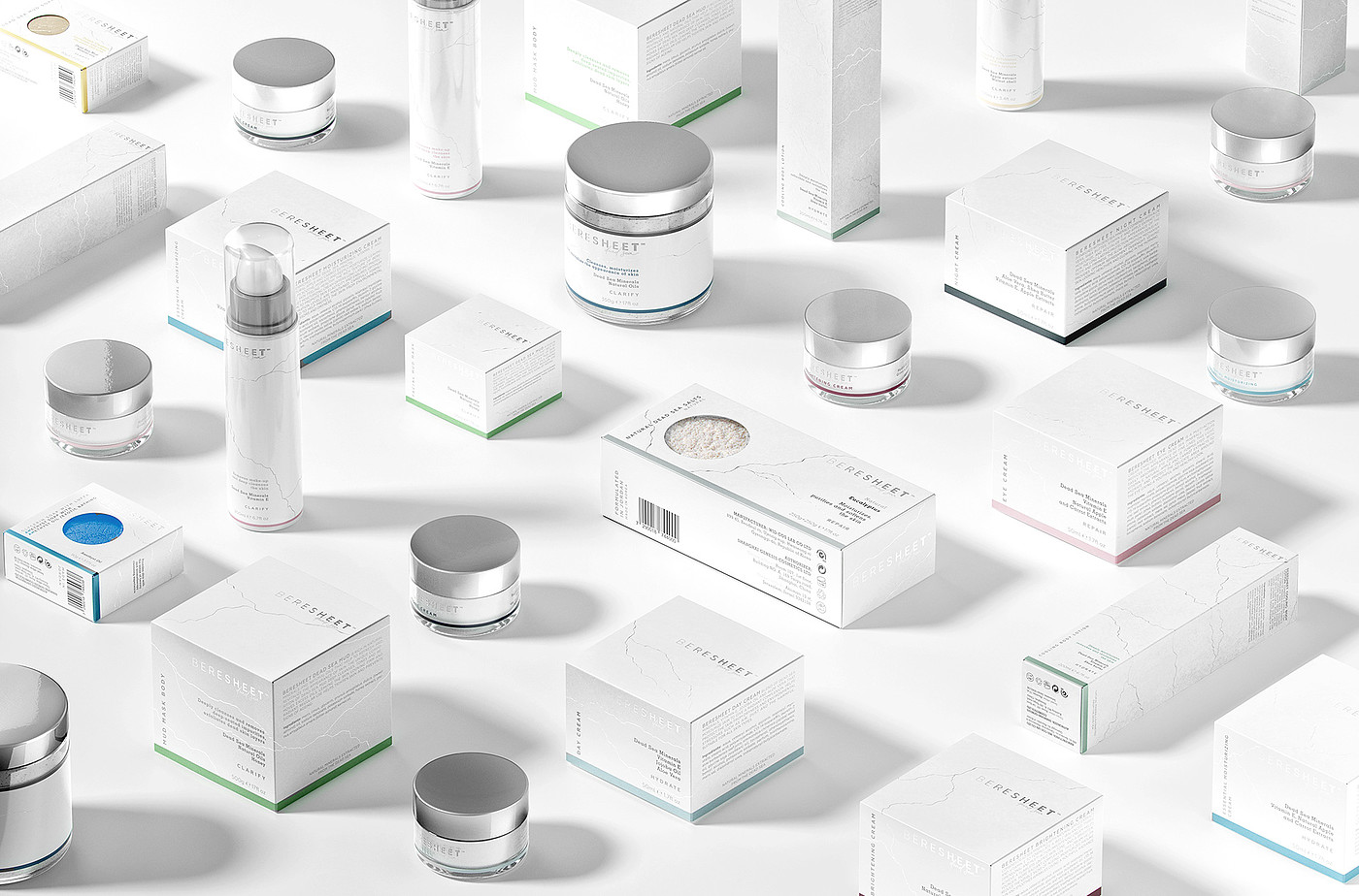PG Brand Reforming，Beresheet，Brand design，packing design，white，Cosmetics，