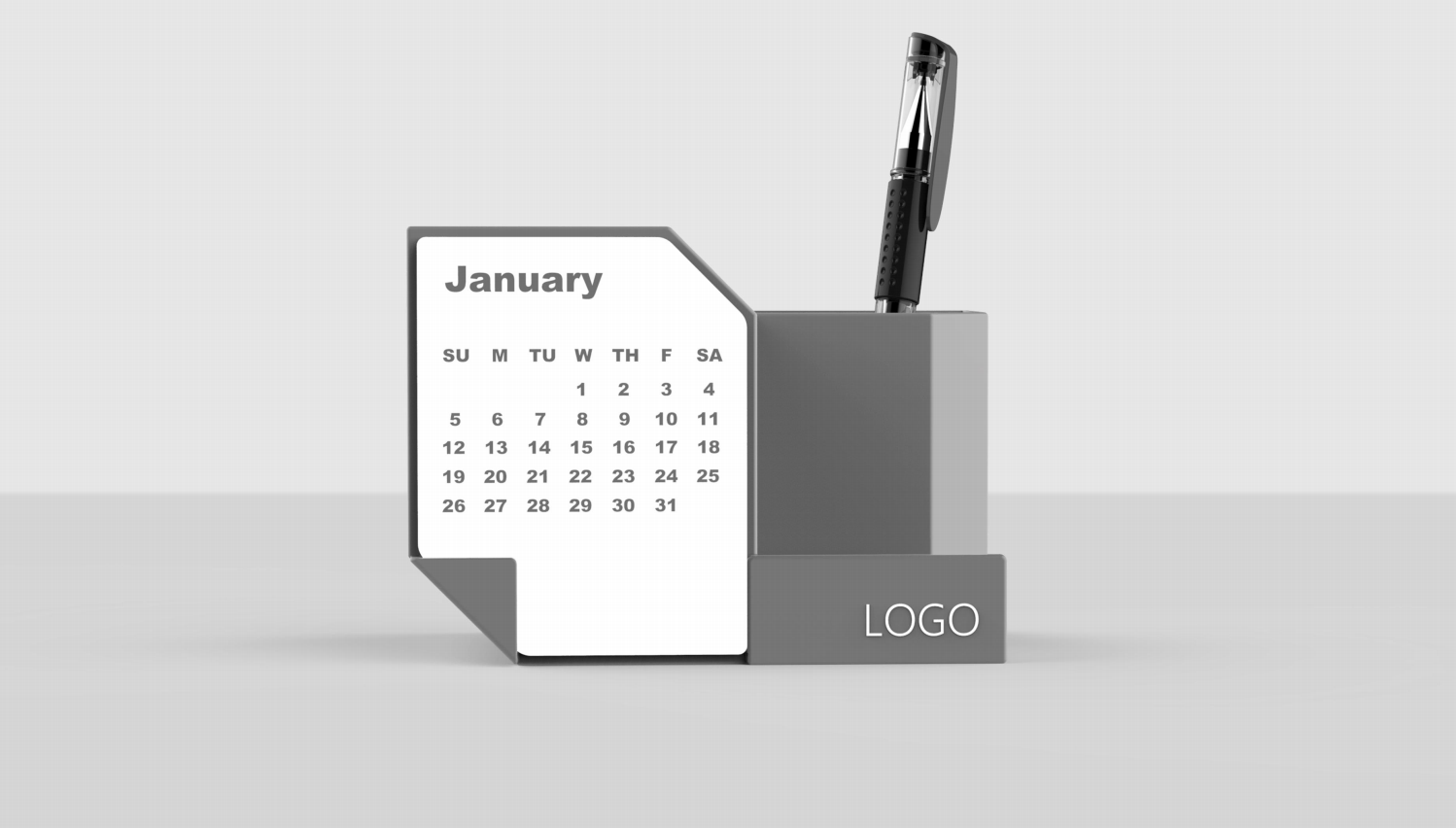 Desk calendar，pen container，Receive，