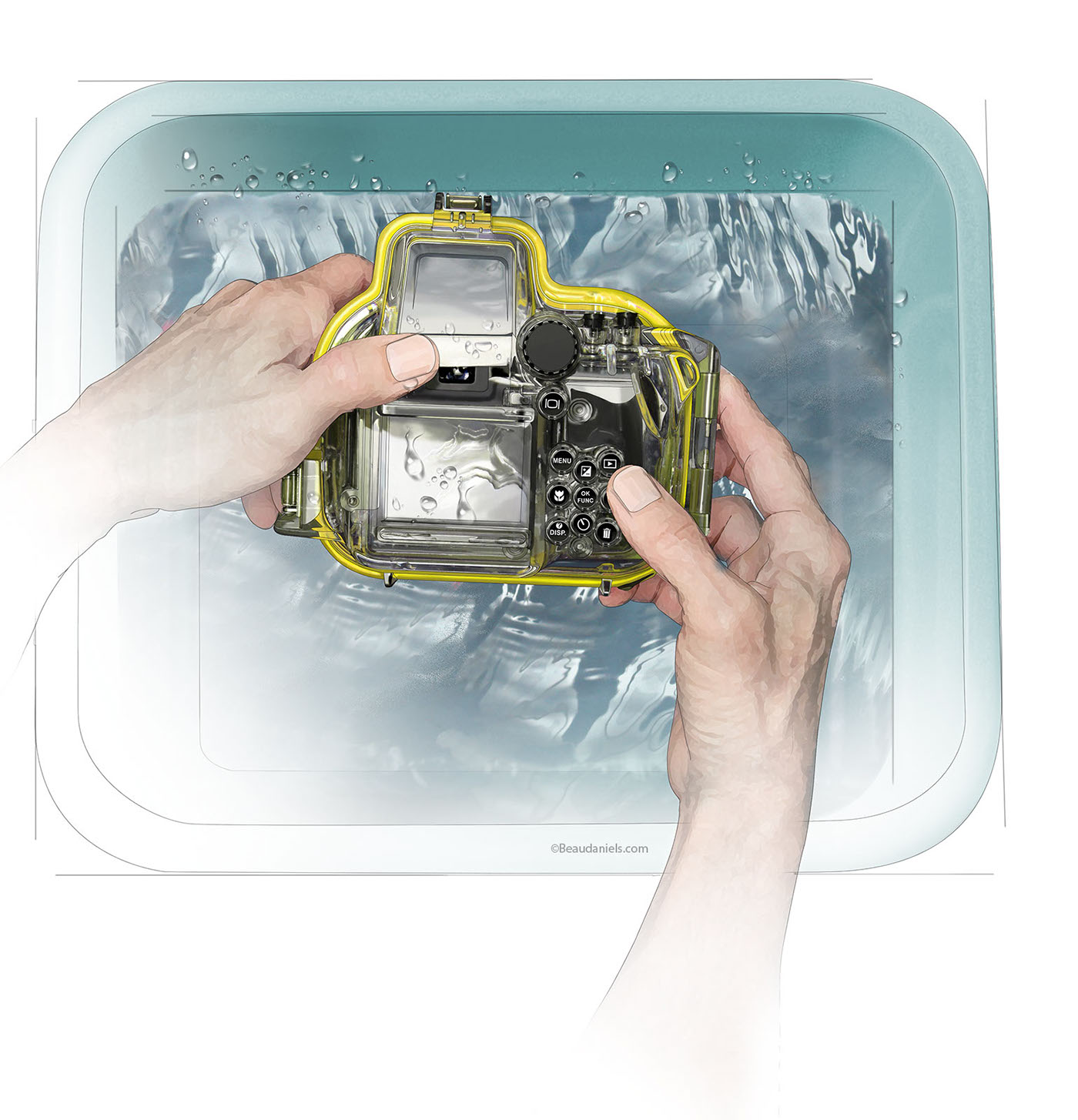 diver，diving，Diving Goggles，Oxygen tube，motion，