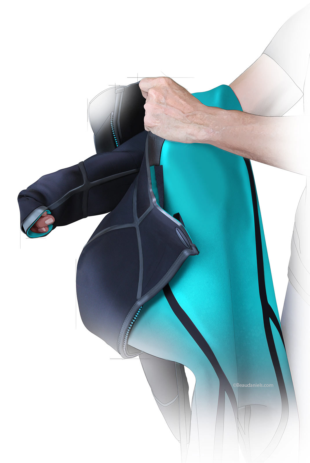 diver，diving，Diving Goggles，Oxygen tube，motion，