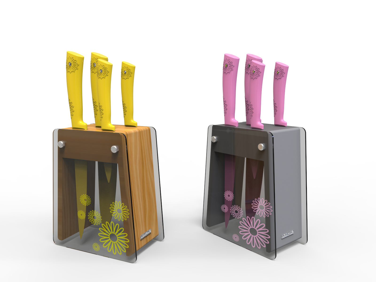 Kitchen supplies，Knife set，kitchen knife，Fruit knife，Household knife，Wooden seat cover knife，Kitchen creativity，Creative knife set，