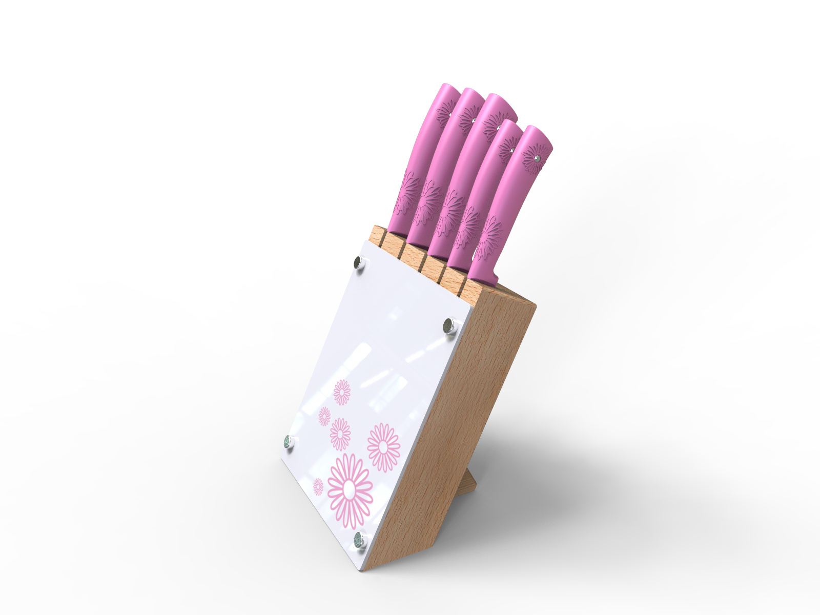 Kitchen supplies，Knife set，kitchen knife，Fruit knife，Household knife，Wooden seat cover knife，Kitchen creativity，Creative knife set，