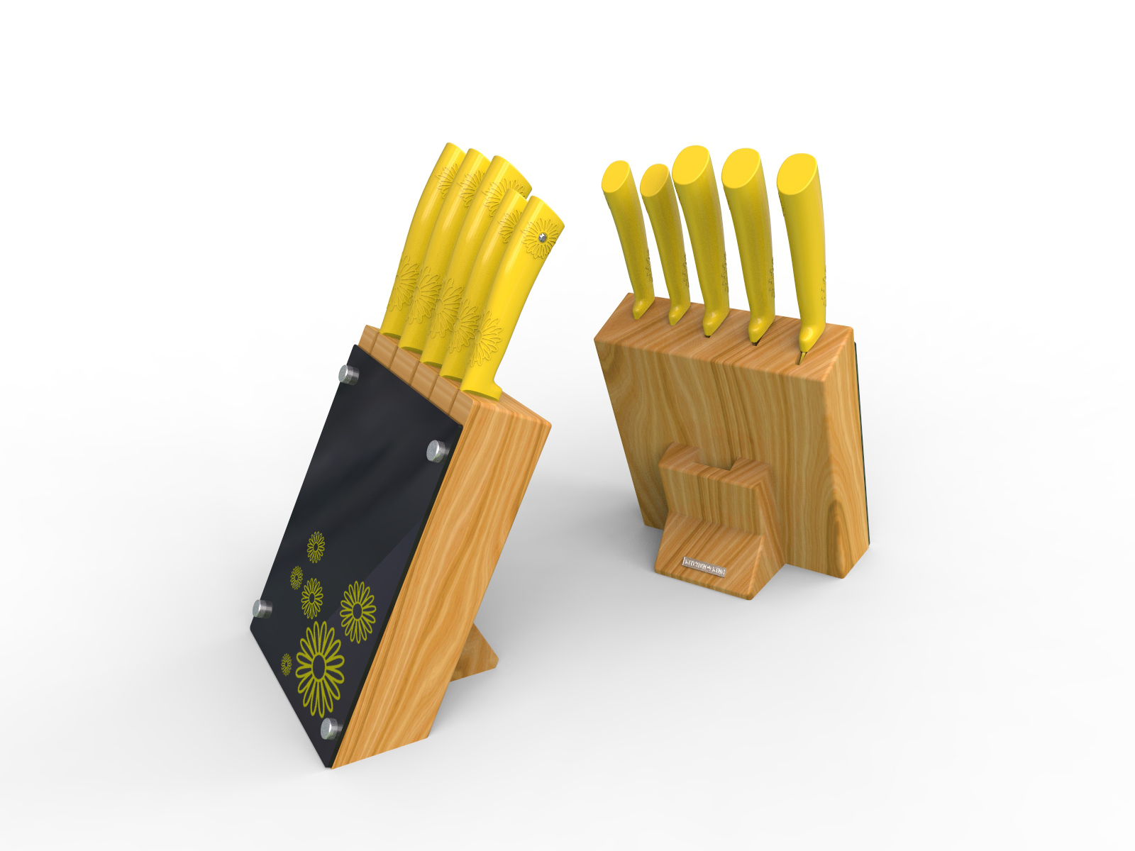 Kitchen supplies，Knife set，kitchen knife，Fruit knife，Household knife，Wooden seat cover knife，Kitchen creativity，Creative knife set，