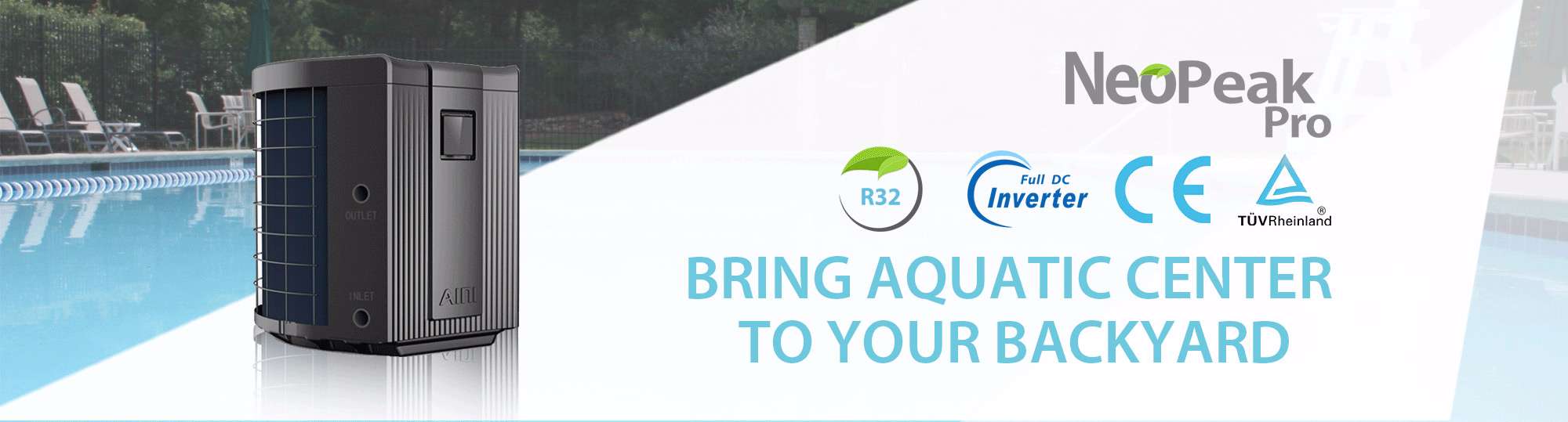 Swimming Pool，Hot water pump，2021 red dot product design award，