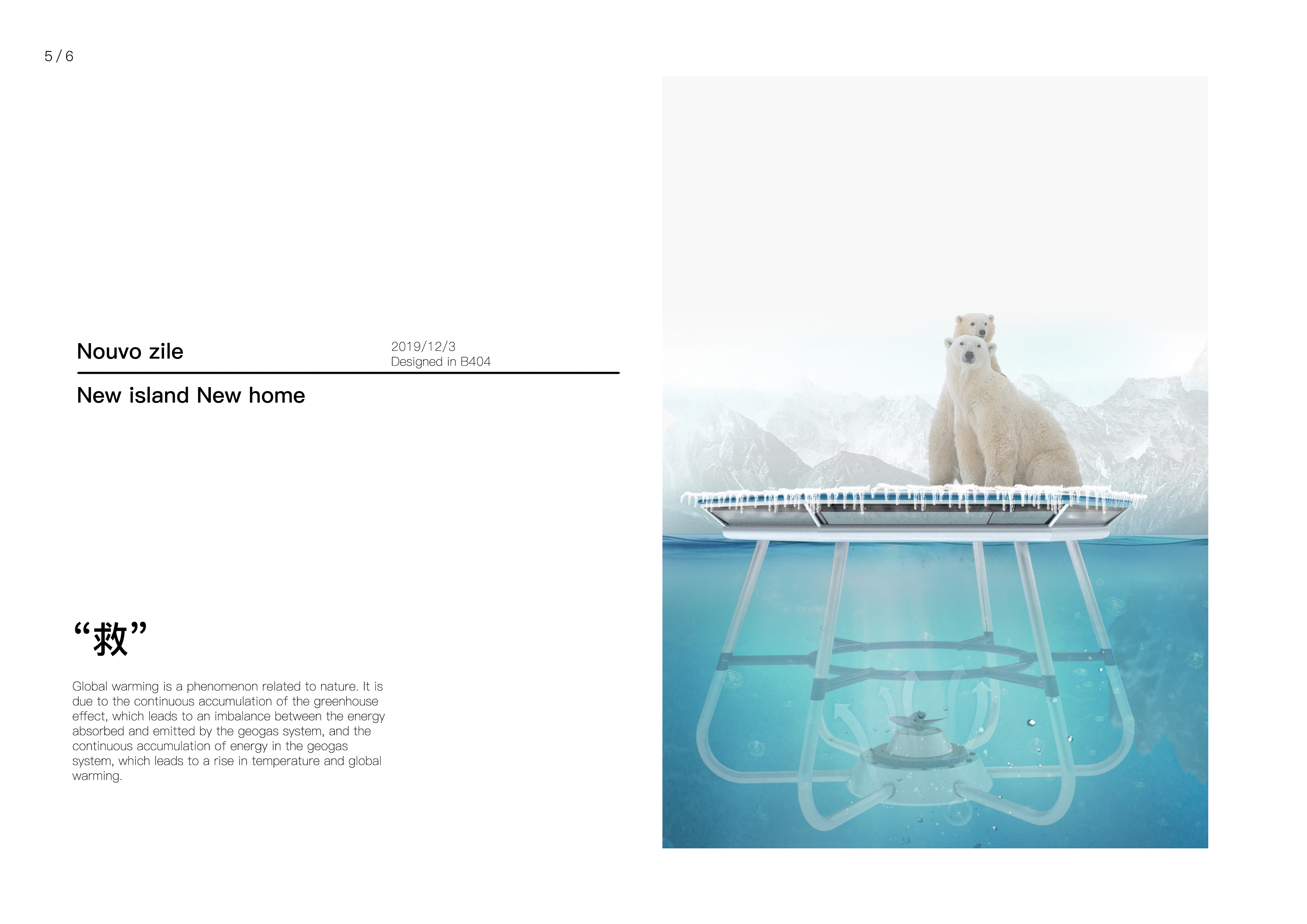 Polar bear，Ice surface，environment protection，environmental problems，greenhouse effect，Product design industrial design，