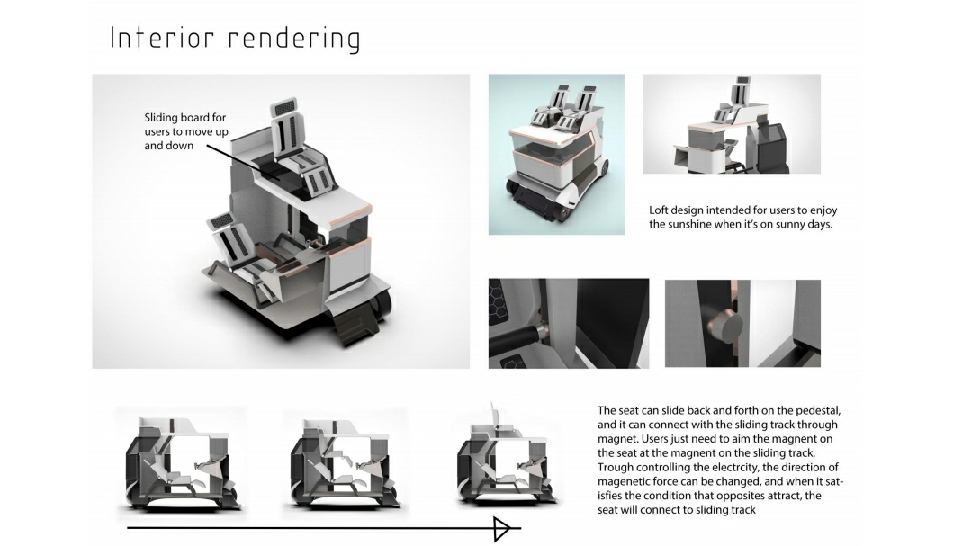 Vehicle design，young people，lying flat，