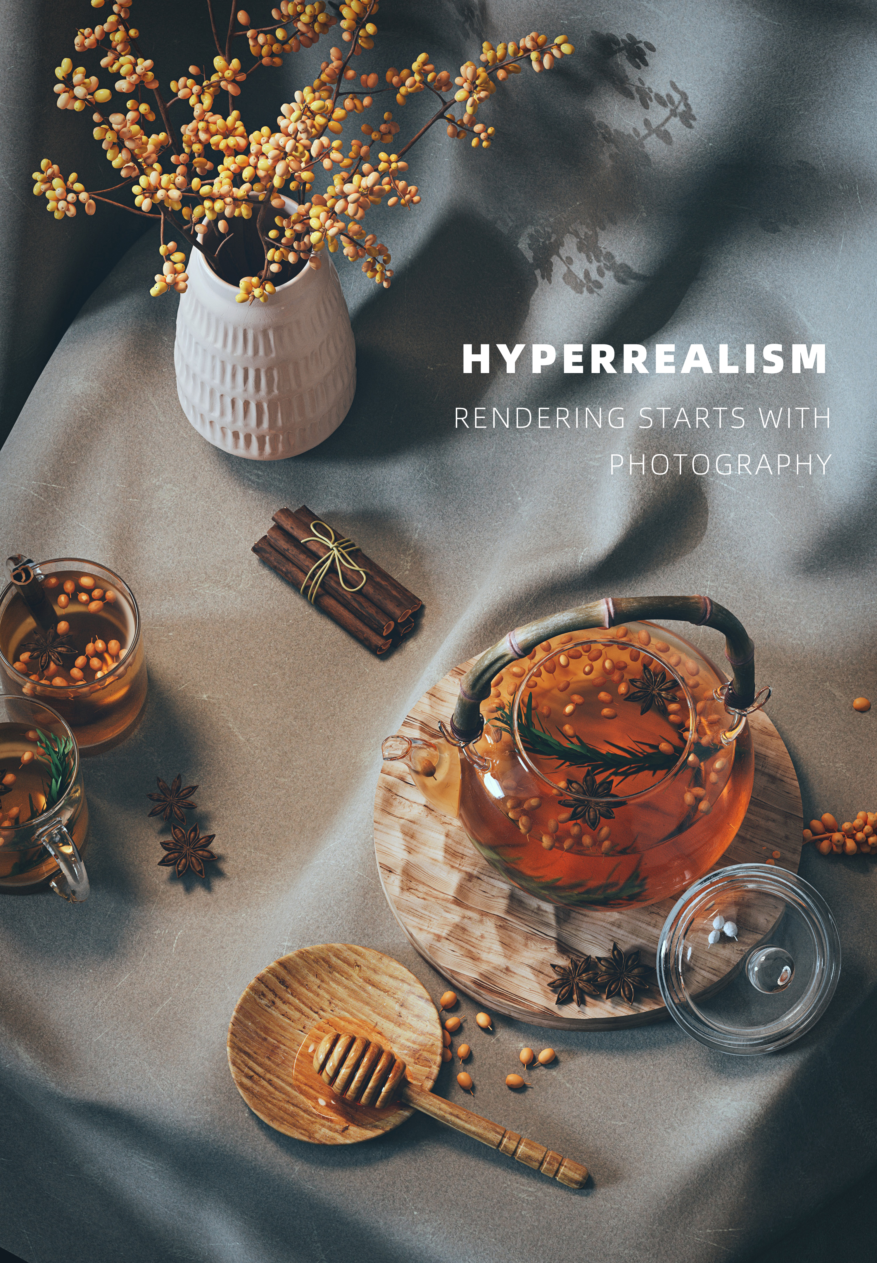 BLENDER，cycles，3D rendering，Realistic，still life，Sketch，