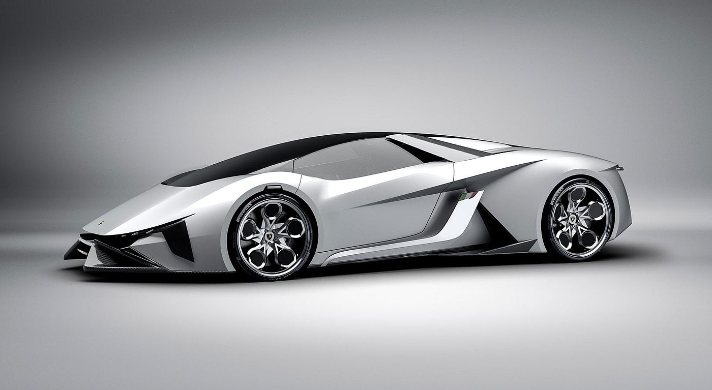 design sketch，Sports car，Lamborghini，Diamante，