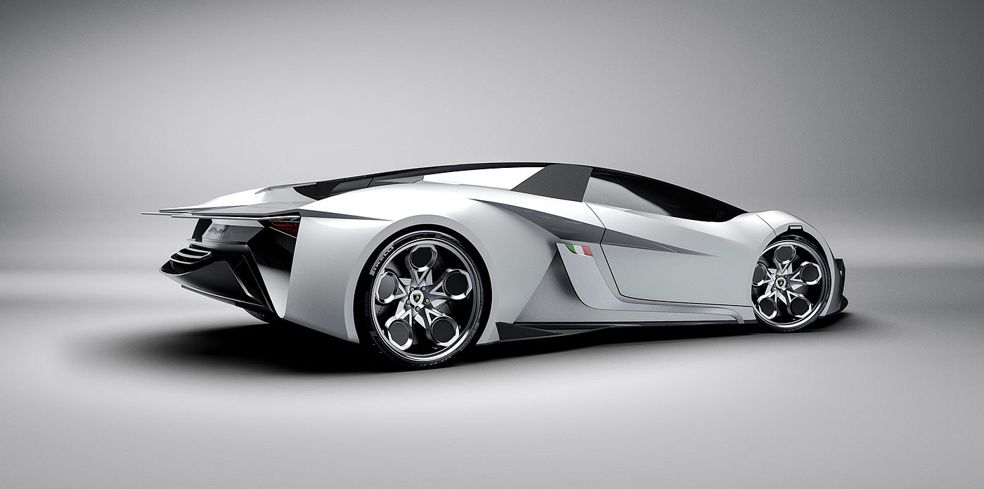 design sketch，Sports car，Lamborghini，Diamante，