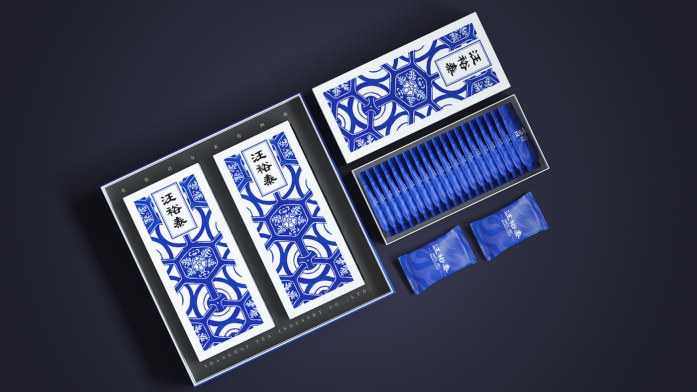 Brand design，Whole case design，Wang Yutai，blue and white porcelain，Integration of China and the West，Famous porcelain craft，Tea making technology，Chinese traditional elements，