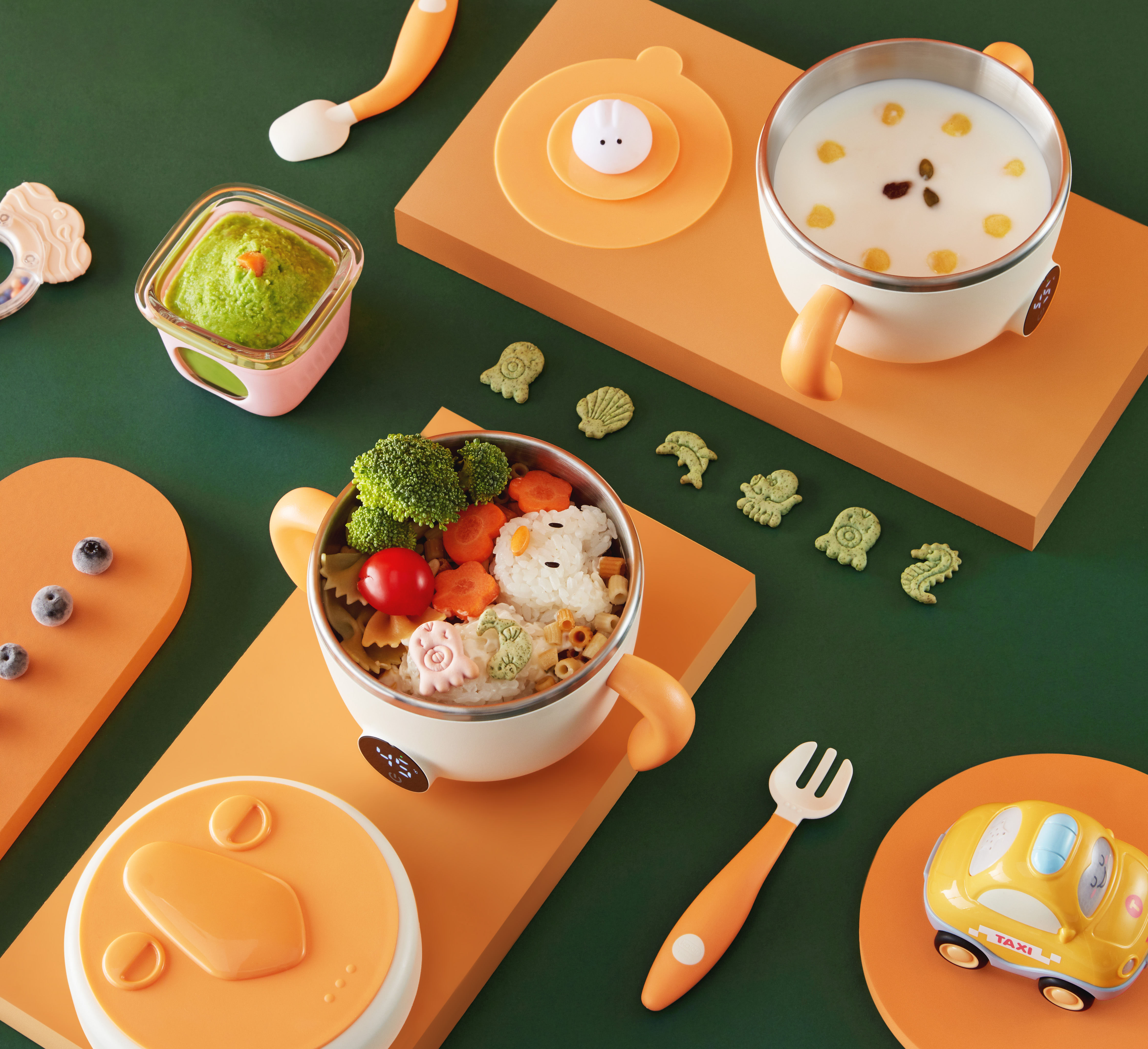 children，Complementary food，Supplementary food production，Thermostatic bowl，Mother and baby，tableware，Children's products，