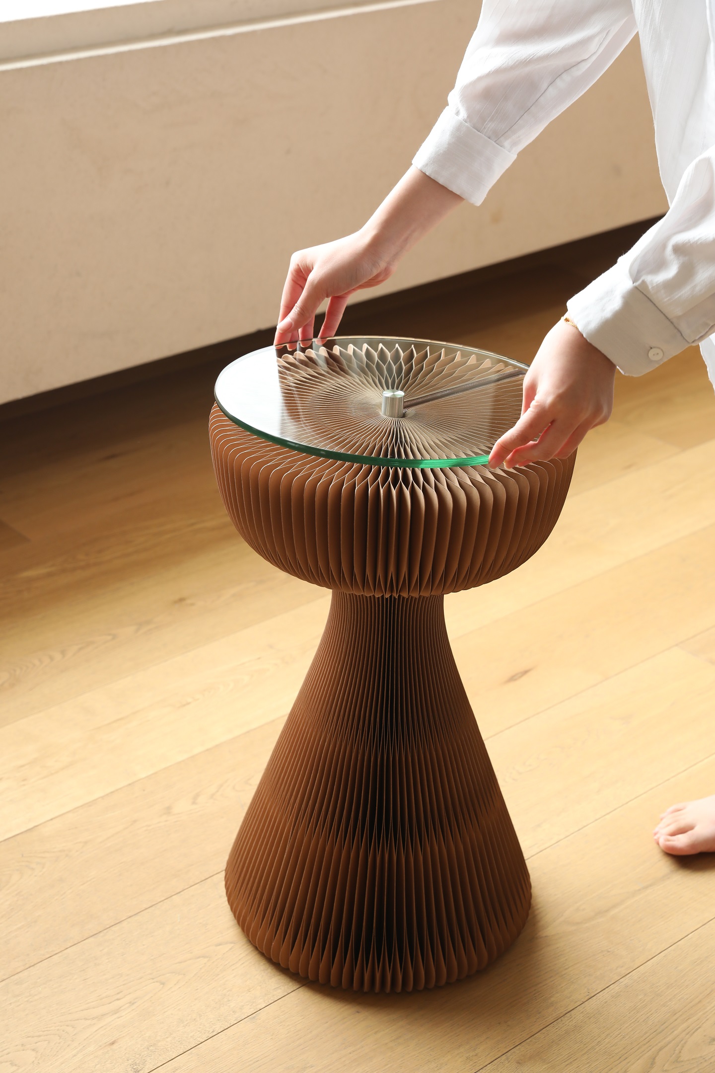 Paper home，Creative furniture，Side table，Table table，solar system，Original design，Small black skirt style，Exquisite life，