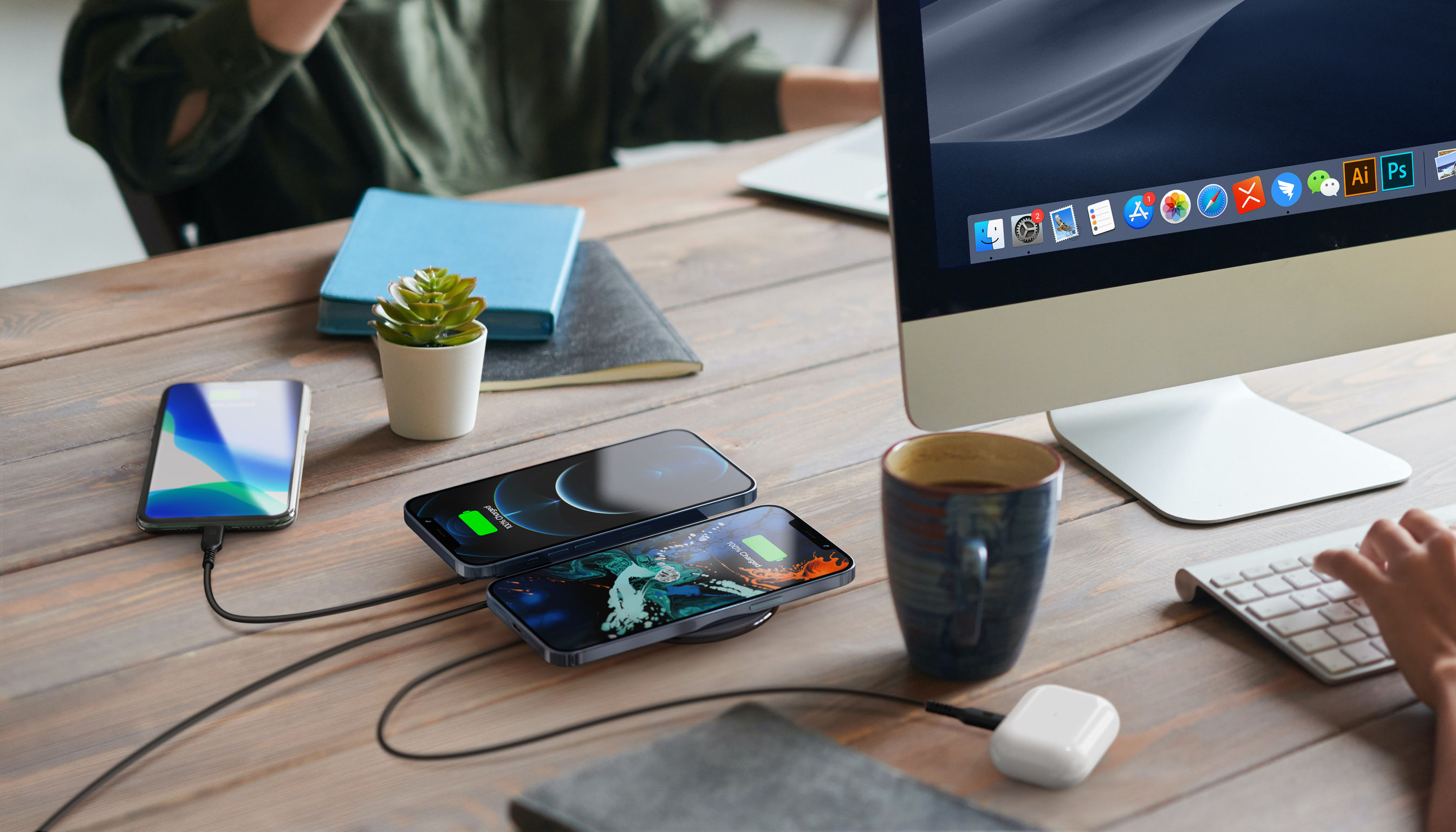 2021 red dot product design award，SuperWave，wireless，Charger，