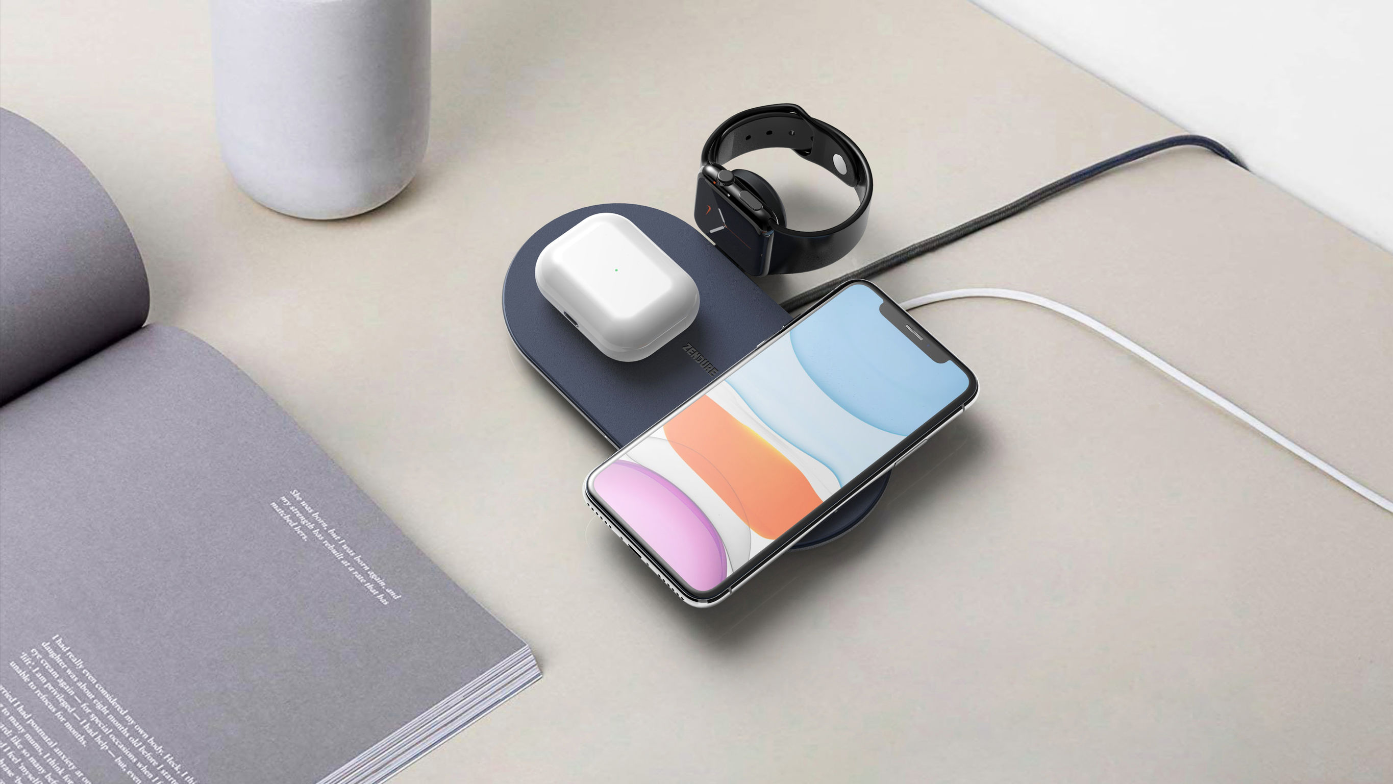 2021 red dot product design award，SuperWave，wireless，Charger，