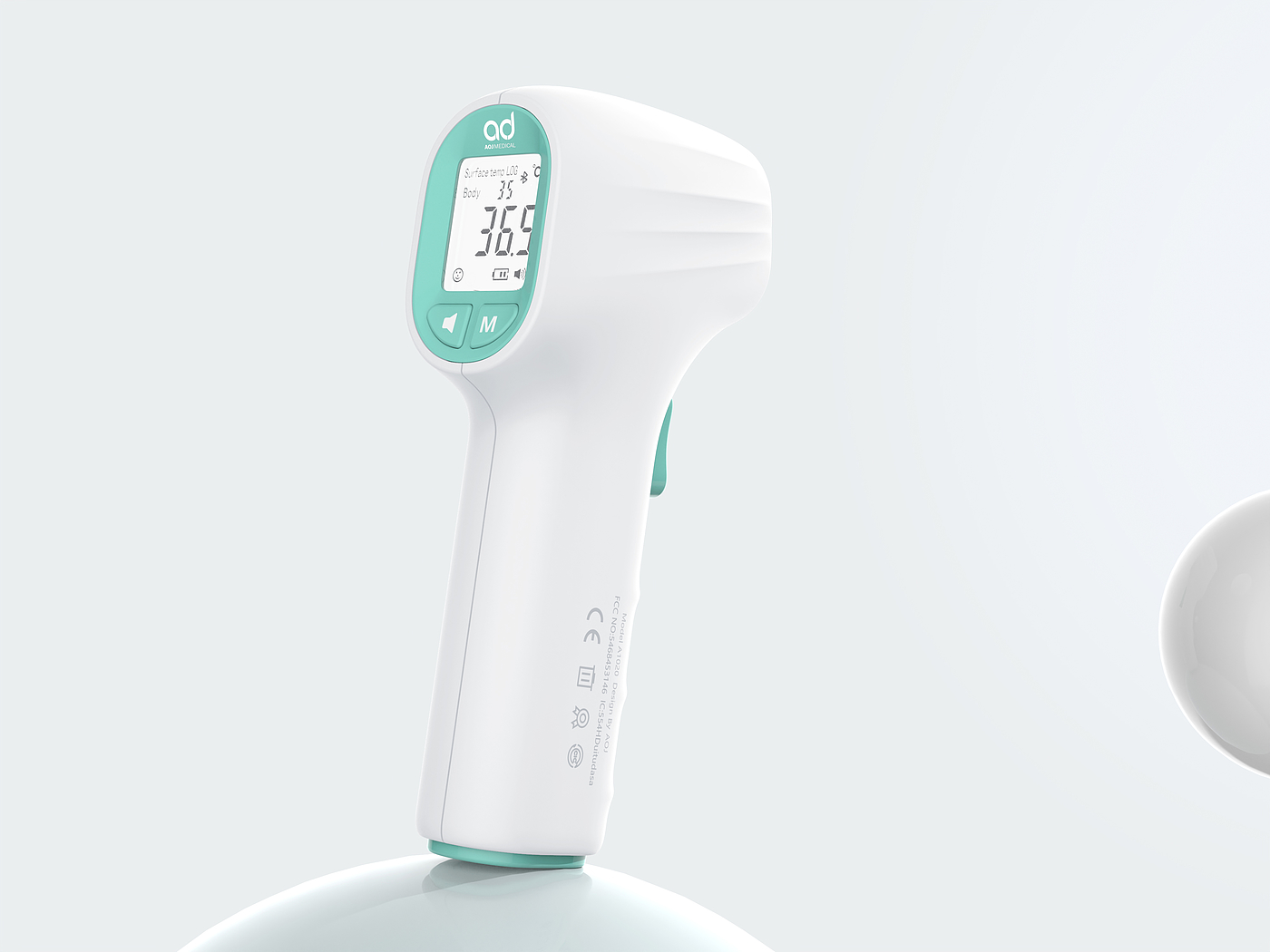 forehead thermometer，Infrared frontal temperature gun，Medical temperature gun，