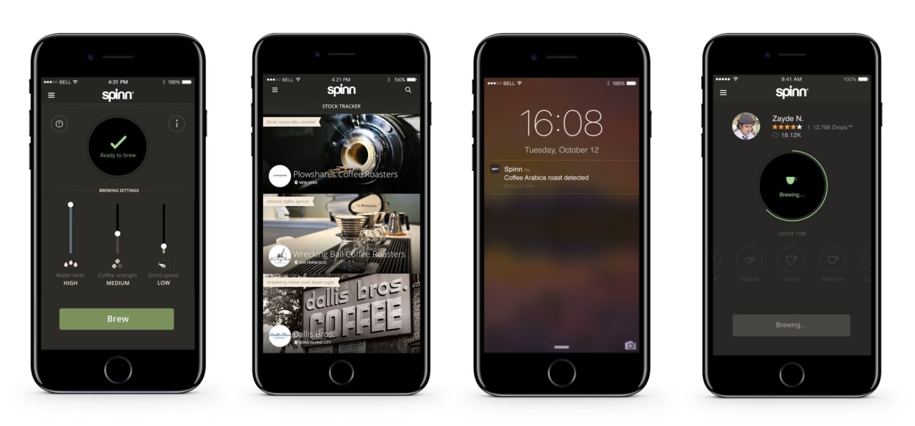 2021 red dot product design award，Coffee machine，Spinn Coffee Maker，app，fully automatic，