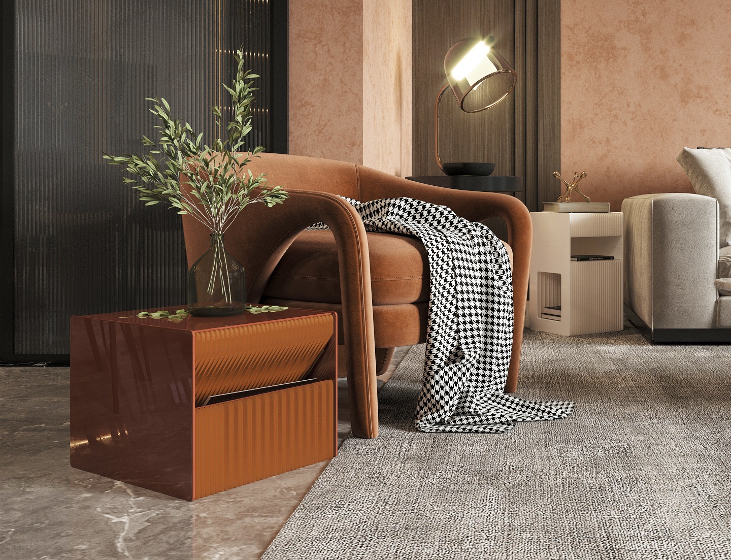 Multifunctional side table，Organ side table，Creative home，Original design，Home storage，Paper table table，Honeycomb Structure ，Nordic style，