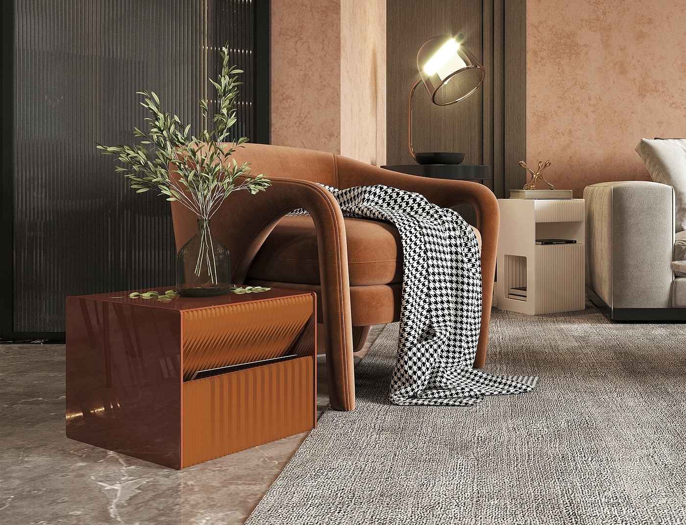 Multifunctional side table，Organ side table，Creative home，Original design，Home storage，Paper table table，Honeycomb Structure ，Nordic style，