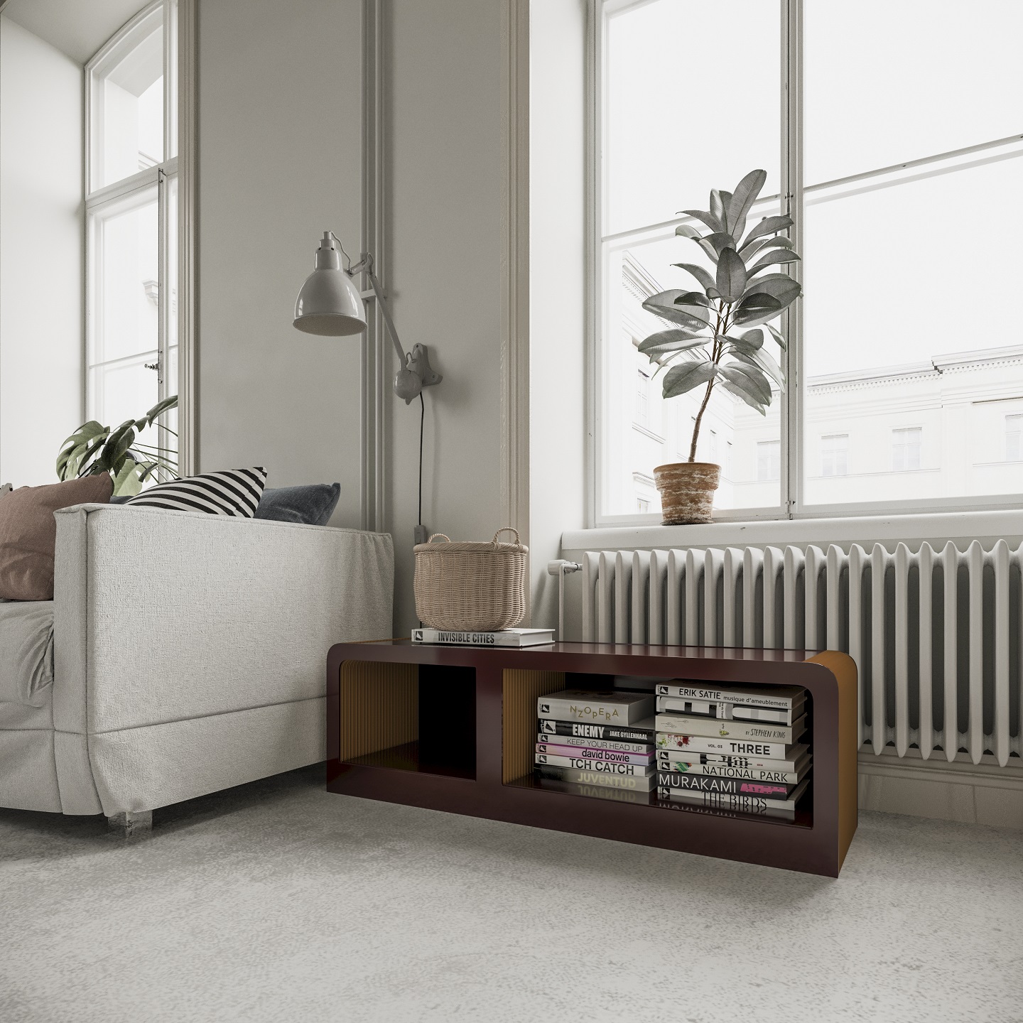 Organ bucket cabinet，Paper home，Original design，B & B decoration，Trendy TV cabinet，Another bedside table，Environmental protection materials，good-looking，