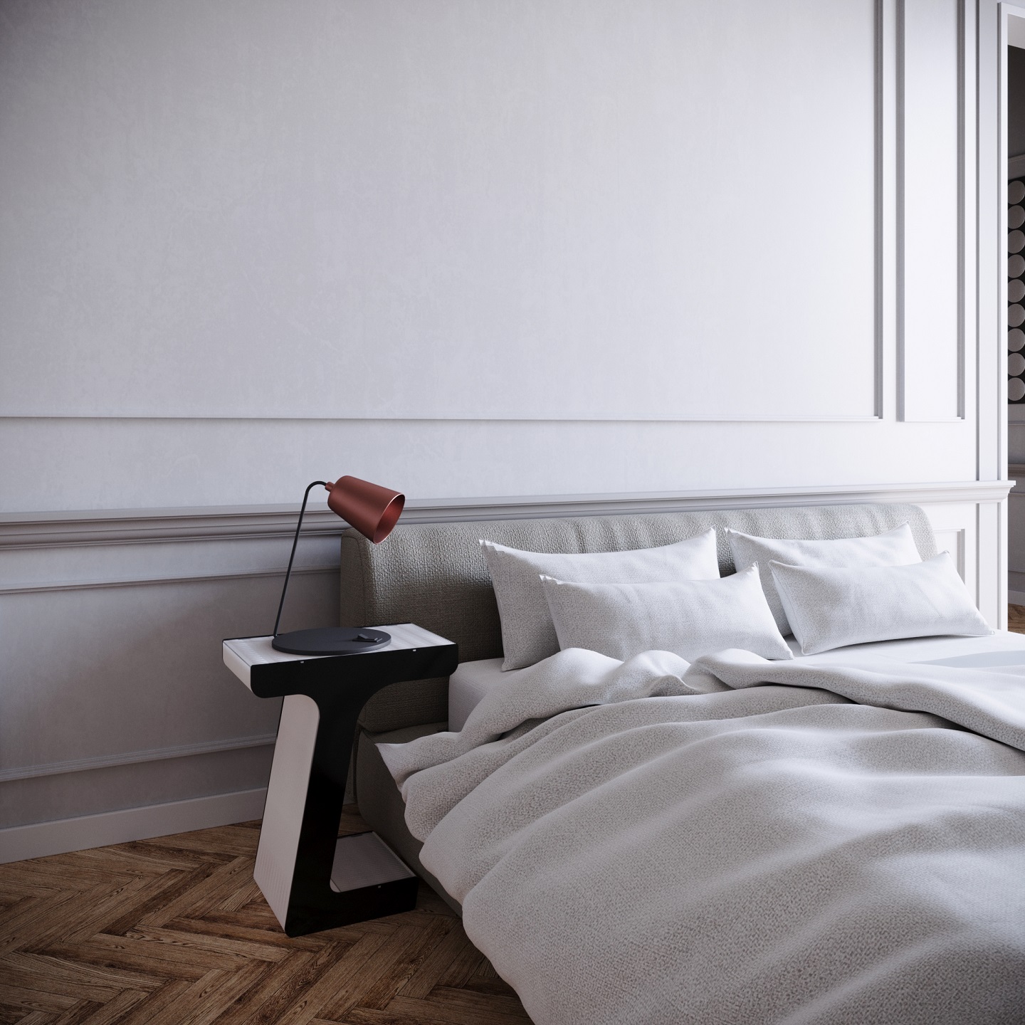 Geometric edge number，Table table，Original design，Paper home，Creative furniture，modern style ，Sofa mate，Bedside table，