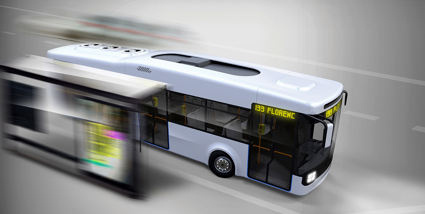 Public transportation，vehicle，Electric bus，environment protection，Green Travel，friendly，