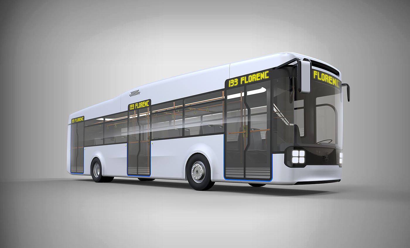 Public transportation，vehicle，Electric bus，environment protection，Green Travel，friendly，
