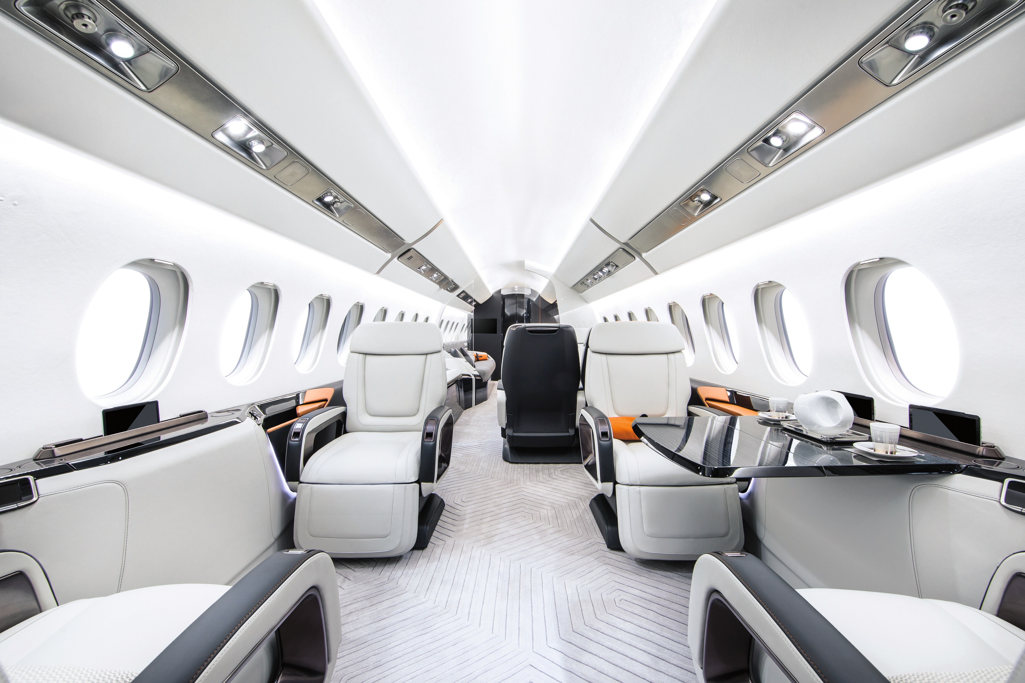 Falcon 6X，Interior design of business jet，Aircraft interior，2021 red dot product design award，