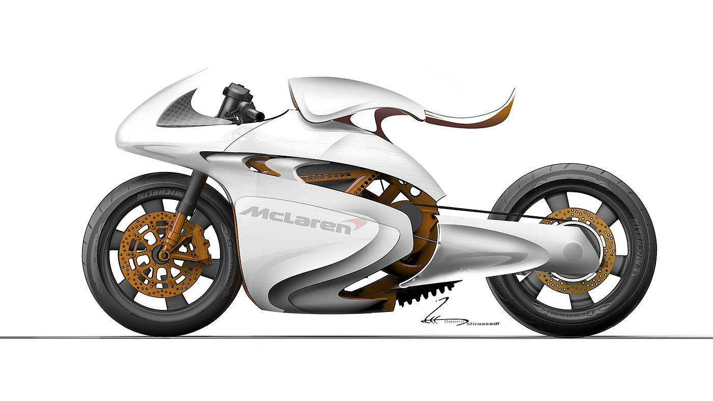 brand，McLaren motorcycle，conceptual design，