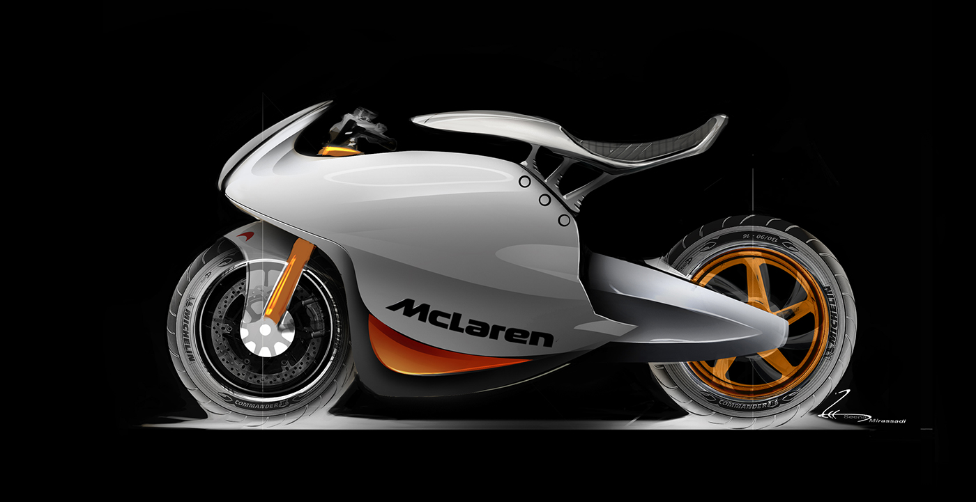 brand，McLaren motorcycle，conceptual design，