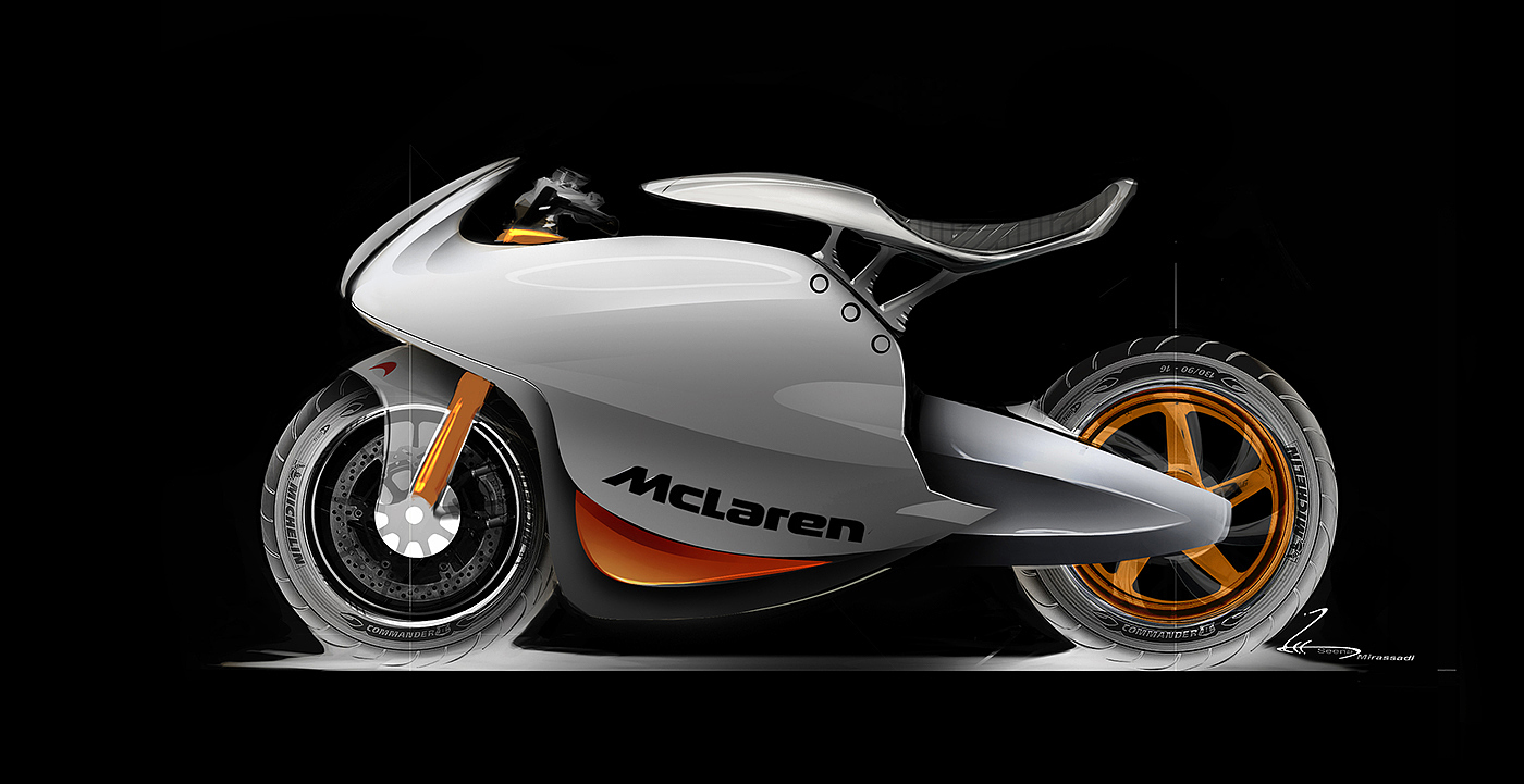 brand，McLaren motorcycle，conceptual design，