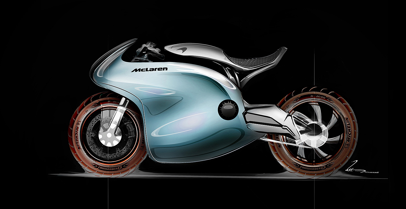 brand，McLaren motorcycle，conceptual design，