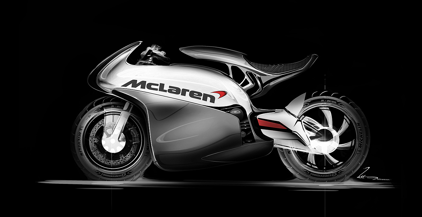 brand，McLaren motorcycle，conceptual design，