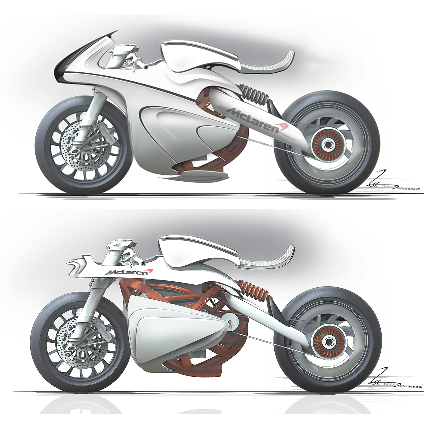 brand，McLaren motorcycle，conceptual design，