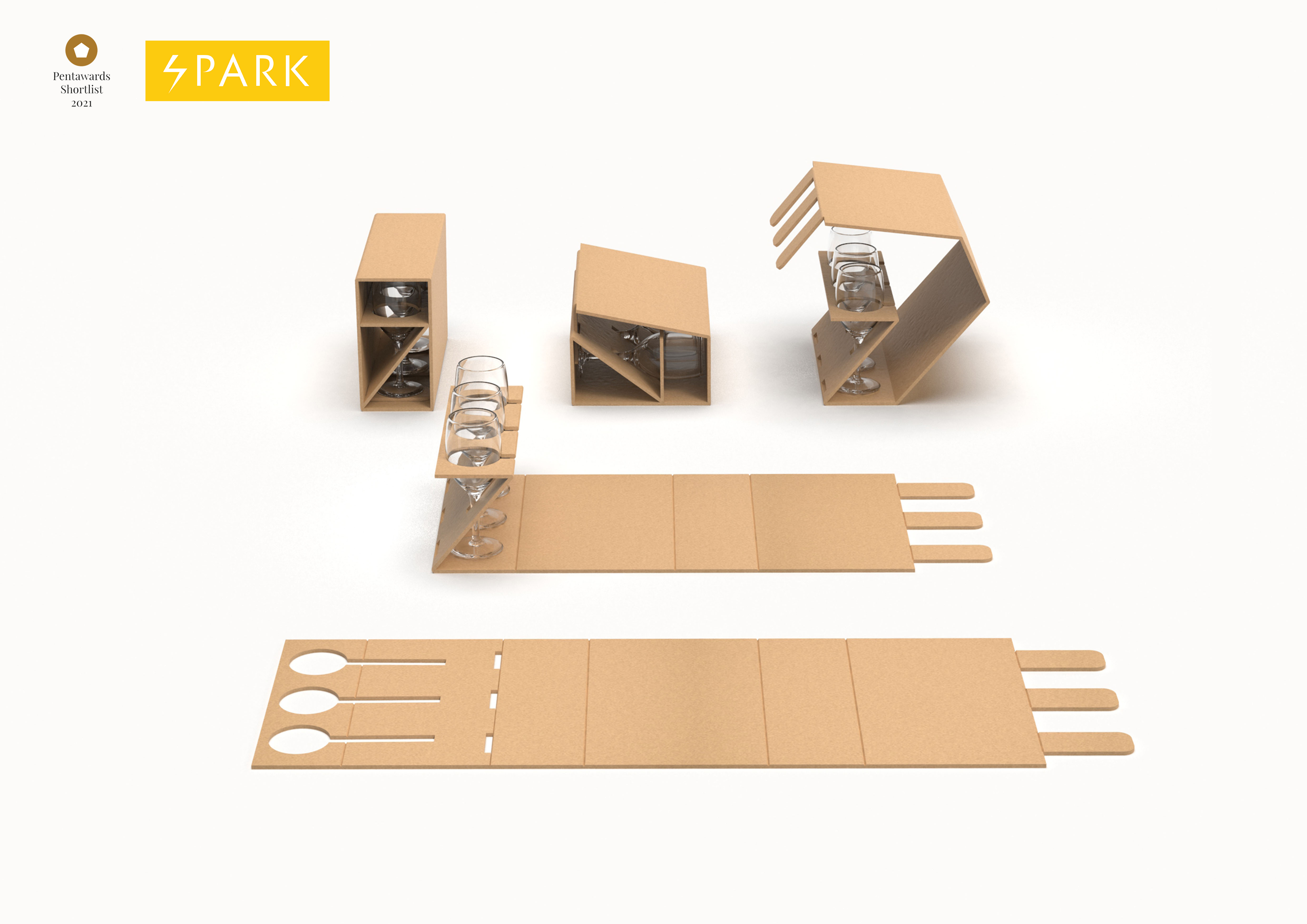 Packaging structure design，Student conceptual design，Green packaging，sustainable，