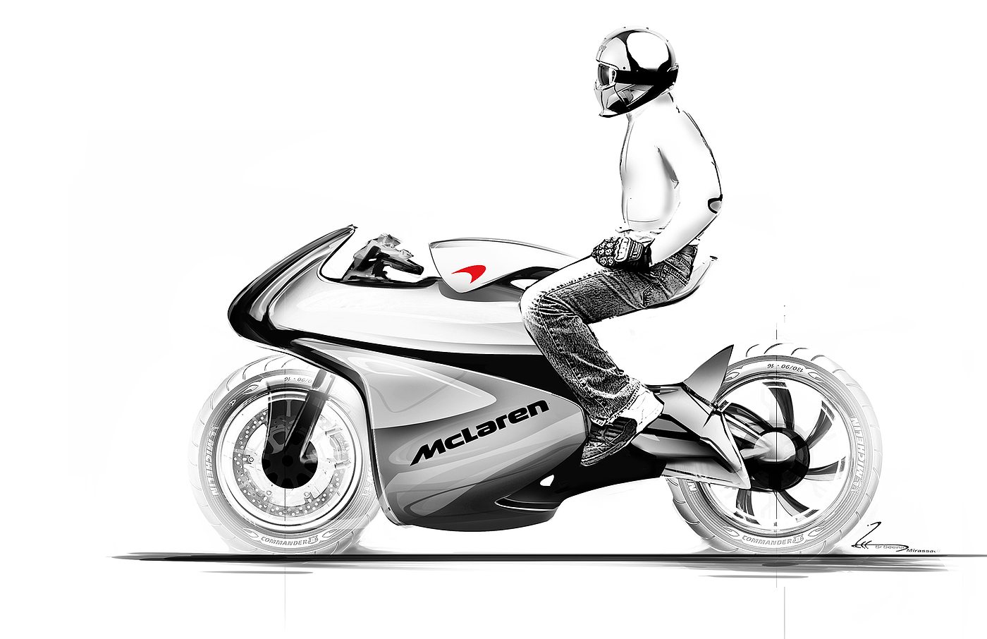 brand，McLaren motorcycle，conceptual design，