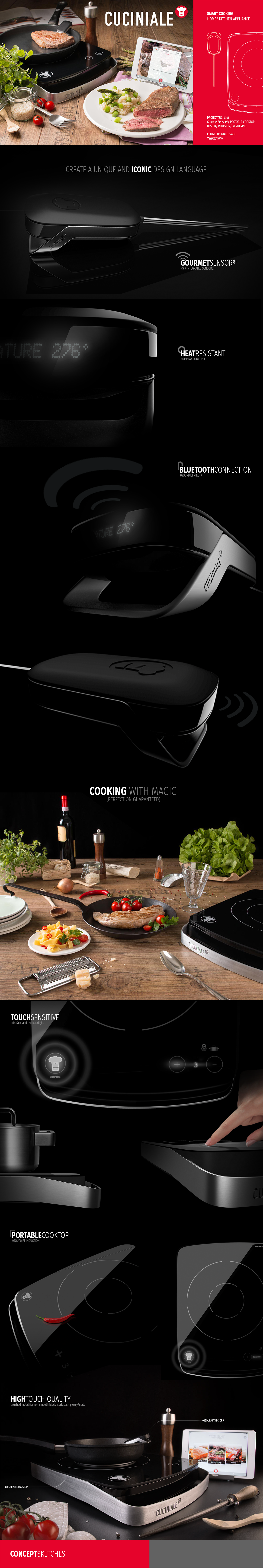 Hand drawn，Stove top，Electromagnetic cooker，Portable，Kitchen appliances，Smart home，