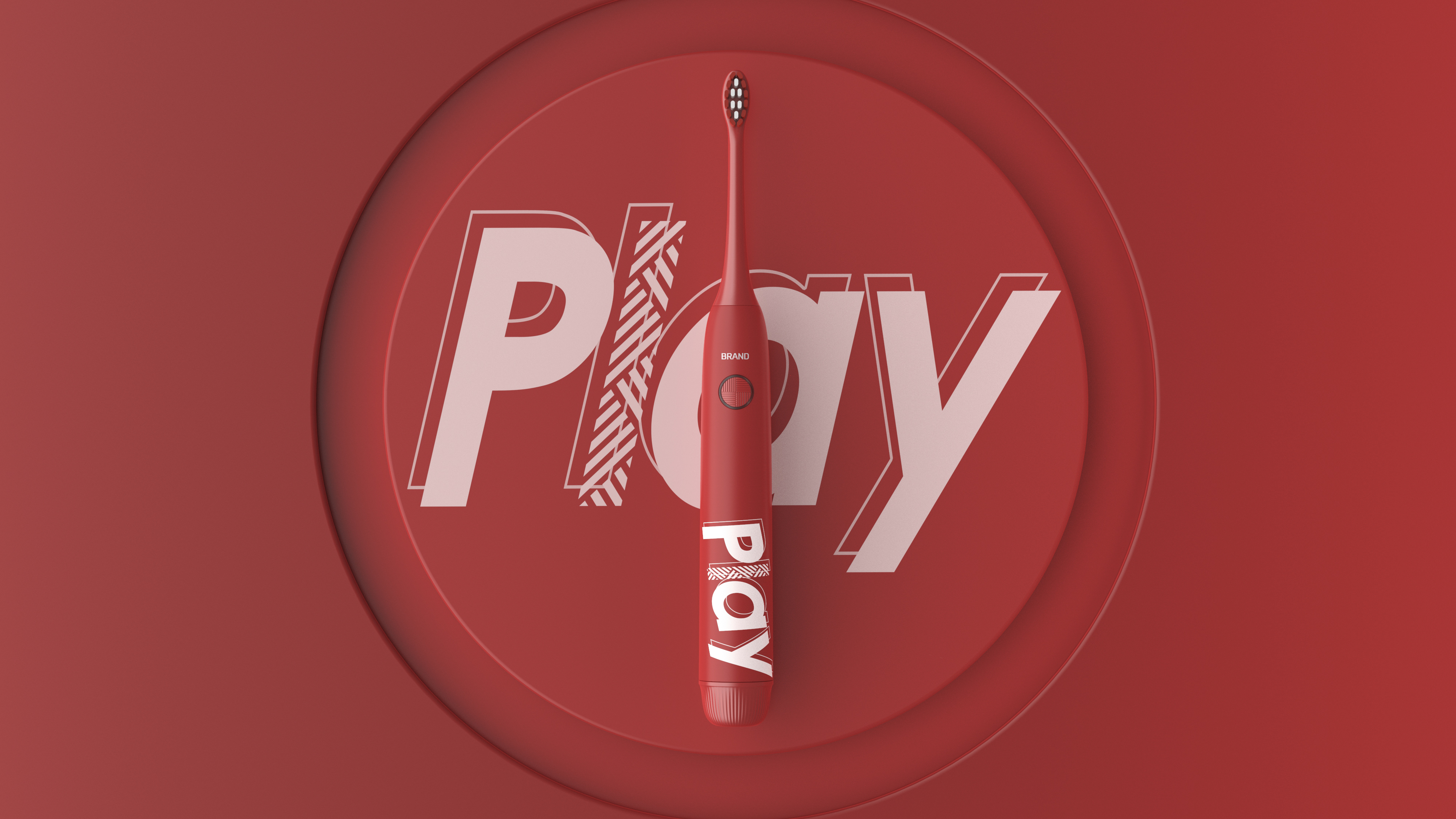 industrial design，Sonic electric toothbrush，Light luxury，Tide card，National style，