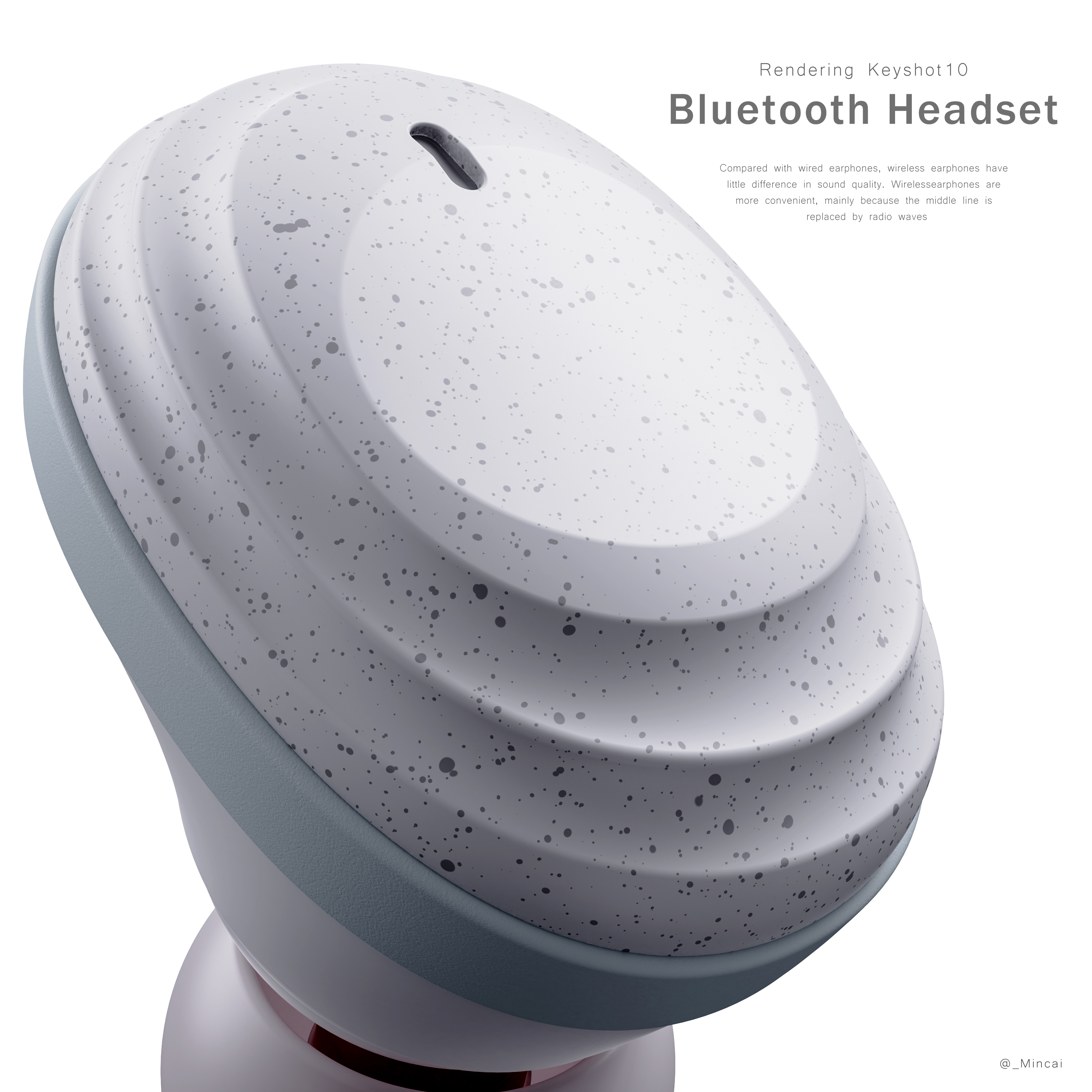 rhino，keyshot，photoshop，Bluetooth headset，online retailers，Modeling and rendering，electronic product，