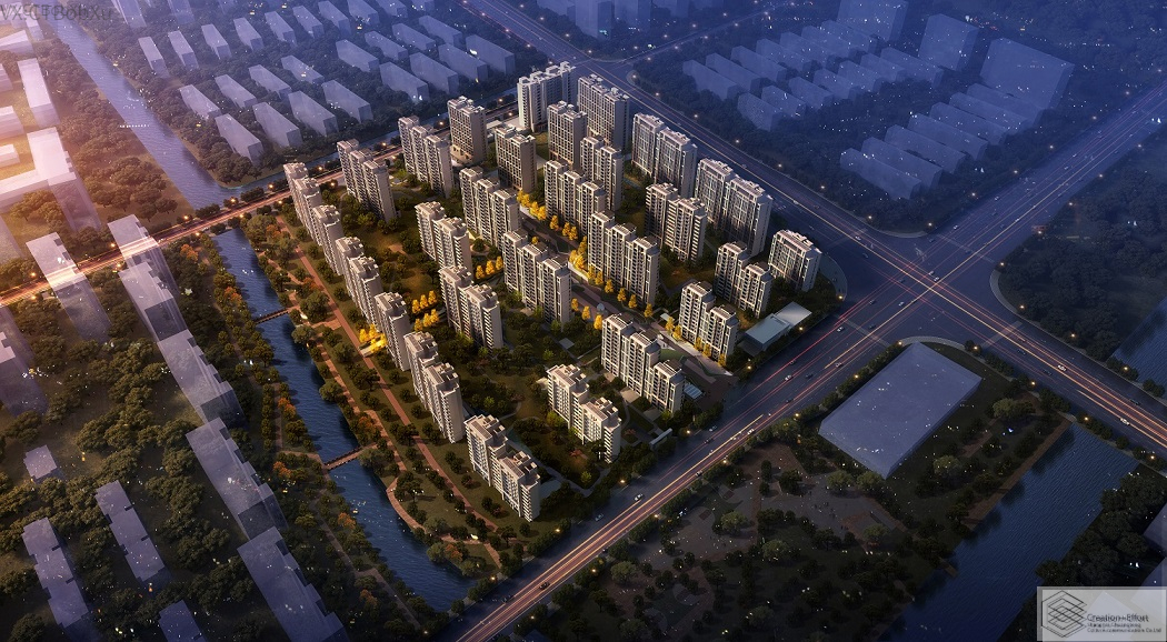 Meichen，Effect drawing of Meichen，Multi-Media，Architecture，interior space ，hotel，market，to work in an office，