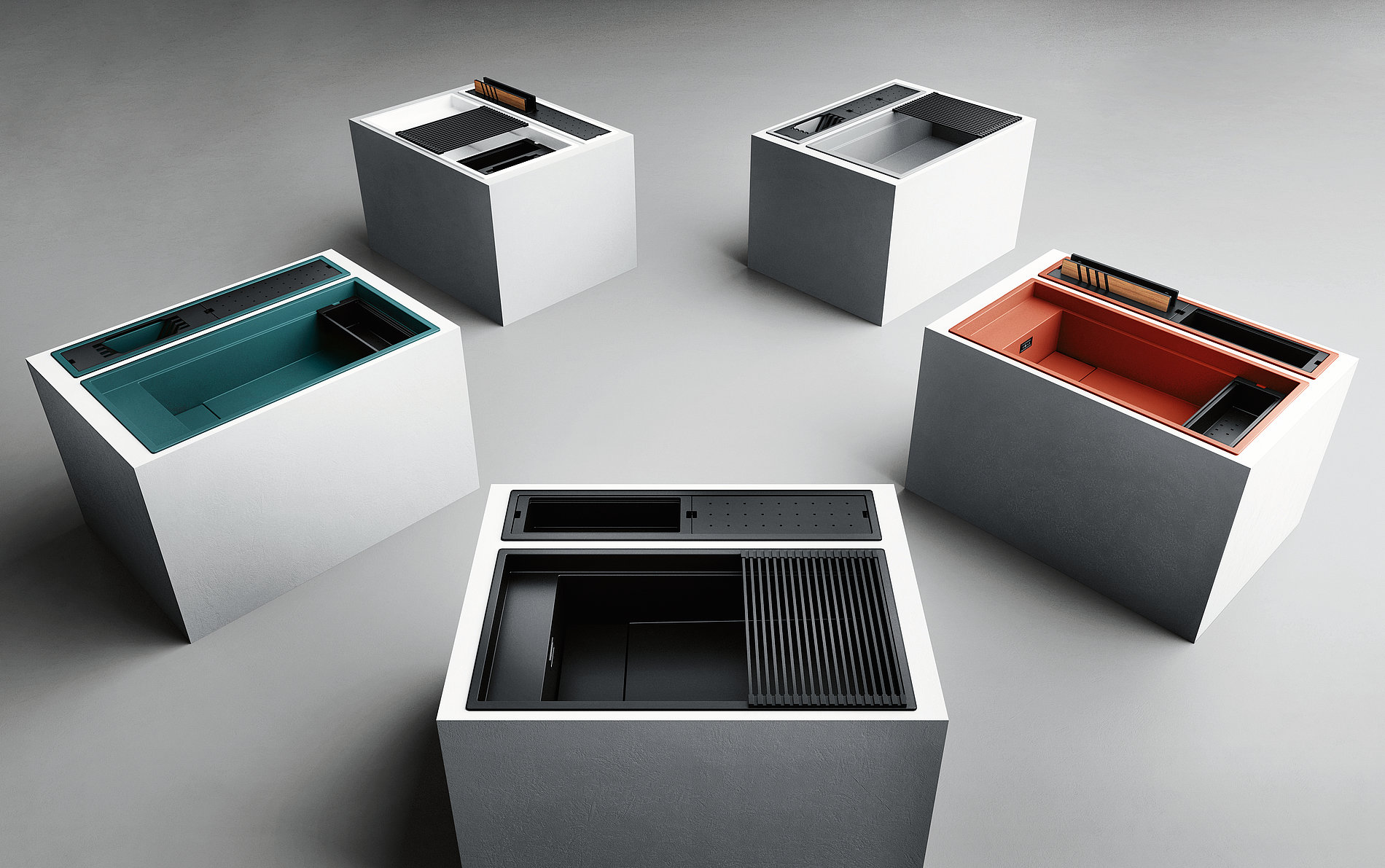 Modular kitchen sink，PATTERN，Kitchen and Bathing，2021 red dot product design award，