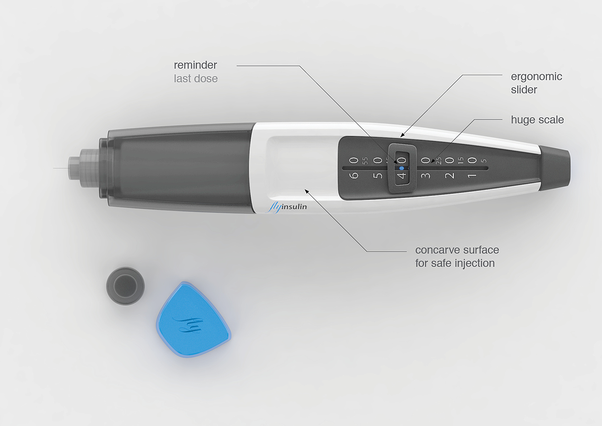 Insulin syringe，Diabetes，Caring design，Medical equipment，