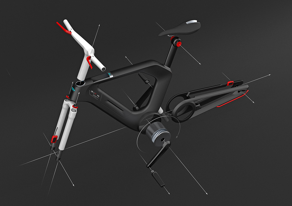 Electric bicycle，Bicycle accessories，vehicle，conceptual design，