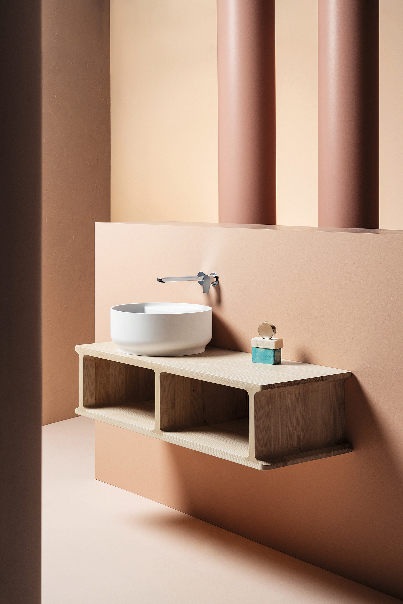 Basin with shelf，Beam，Sanitary ware，2021 red dot product design award，