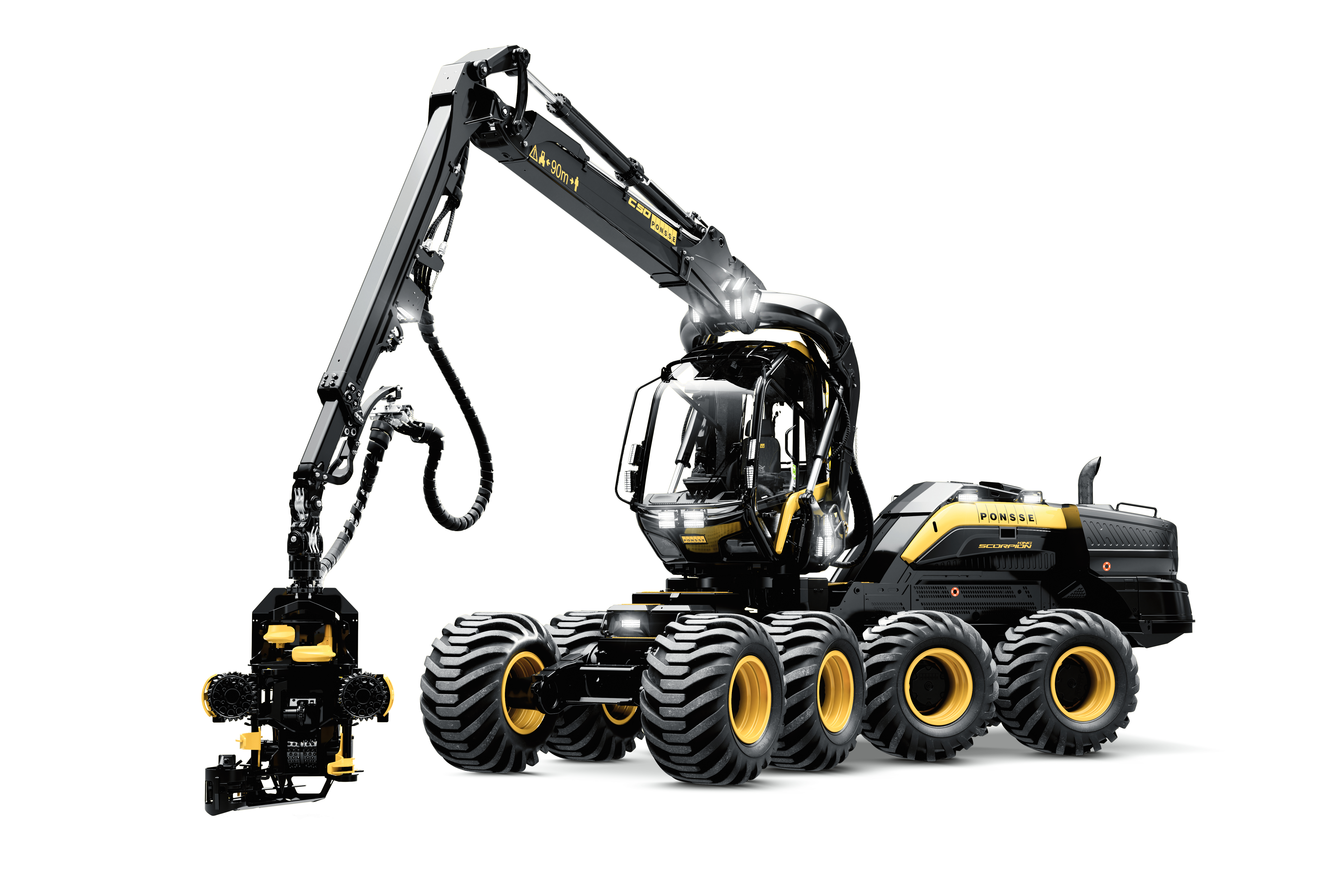 Forest logging machine，scorpio，Forestry machinery，2021 red dot product design award，