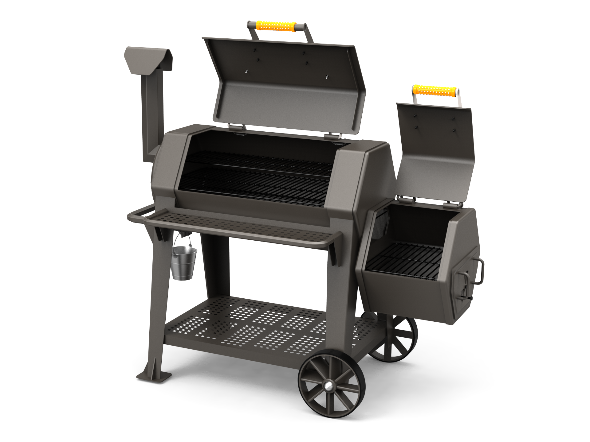 Chen Yi design，grill，Grill grill smoker charco，